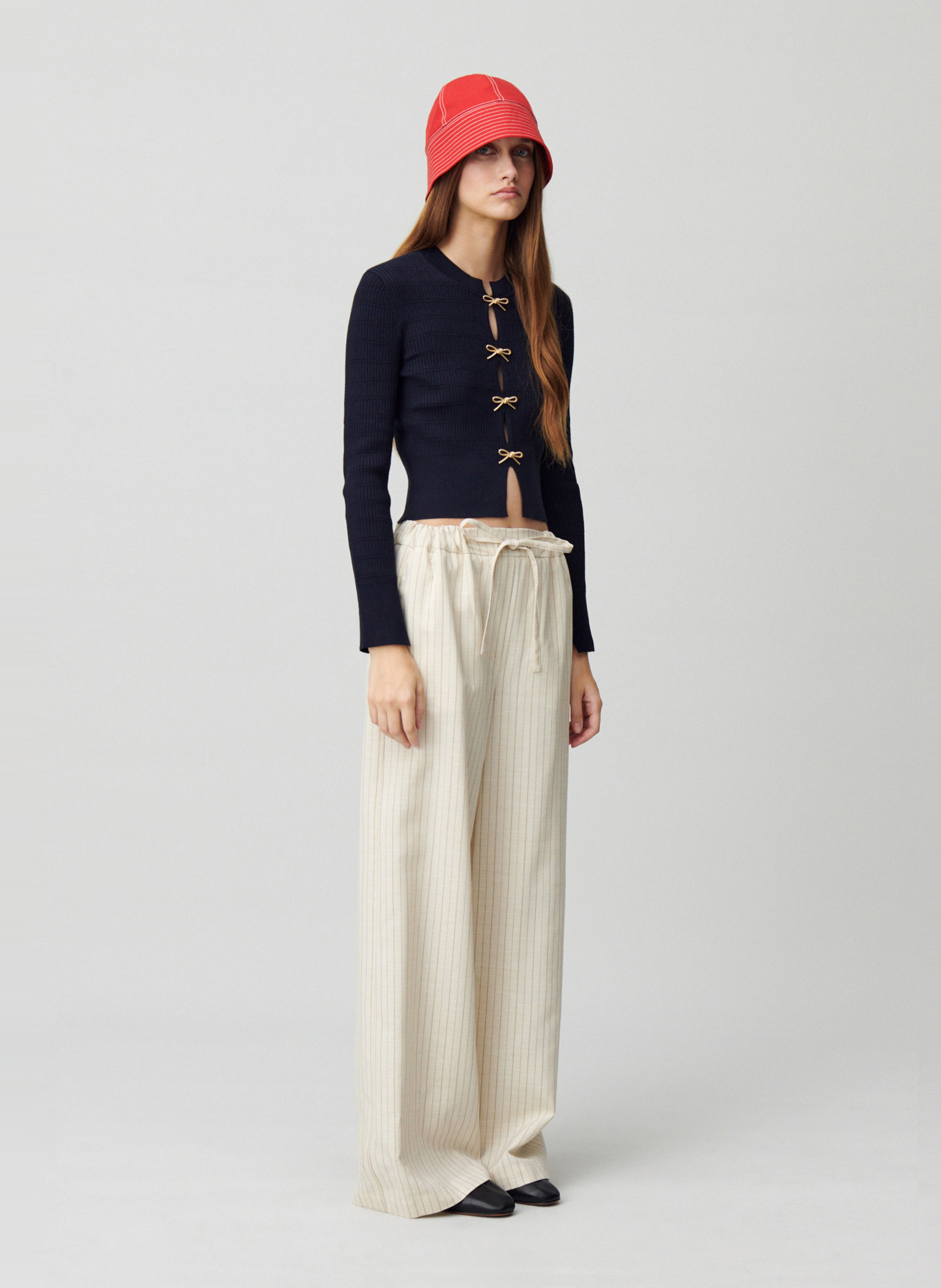 Gilet col rond CLAUDIE PIERLOT Bleu