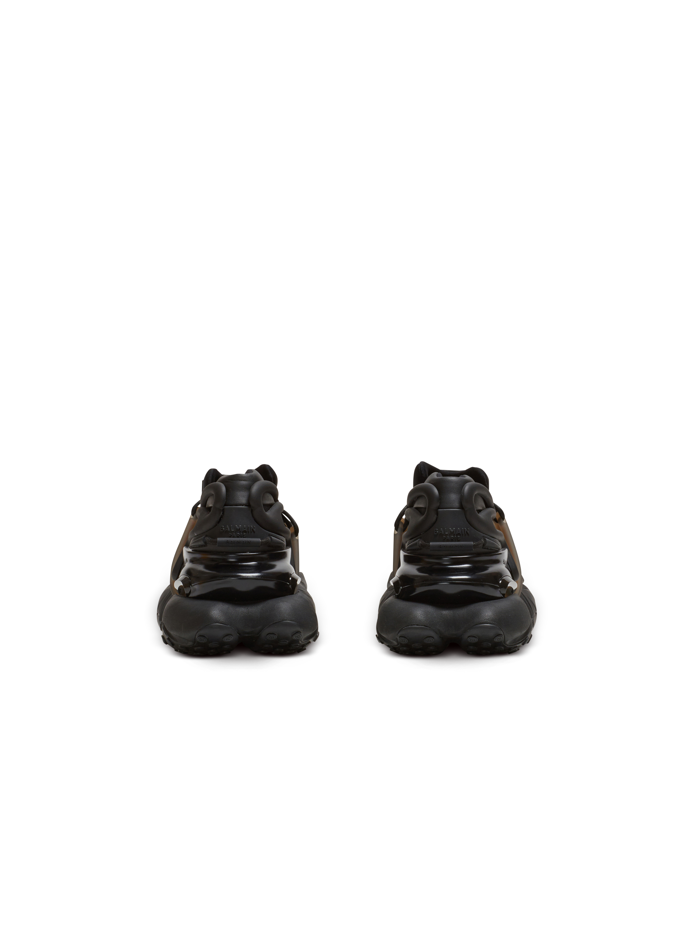 Baskets unicorn en néoprene et cuir BALMAIN Noir