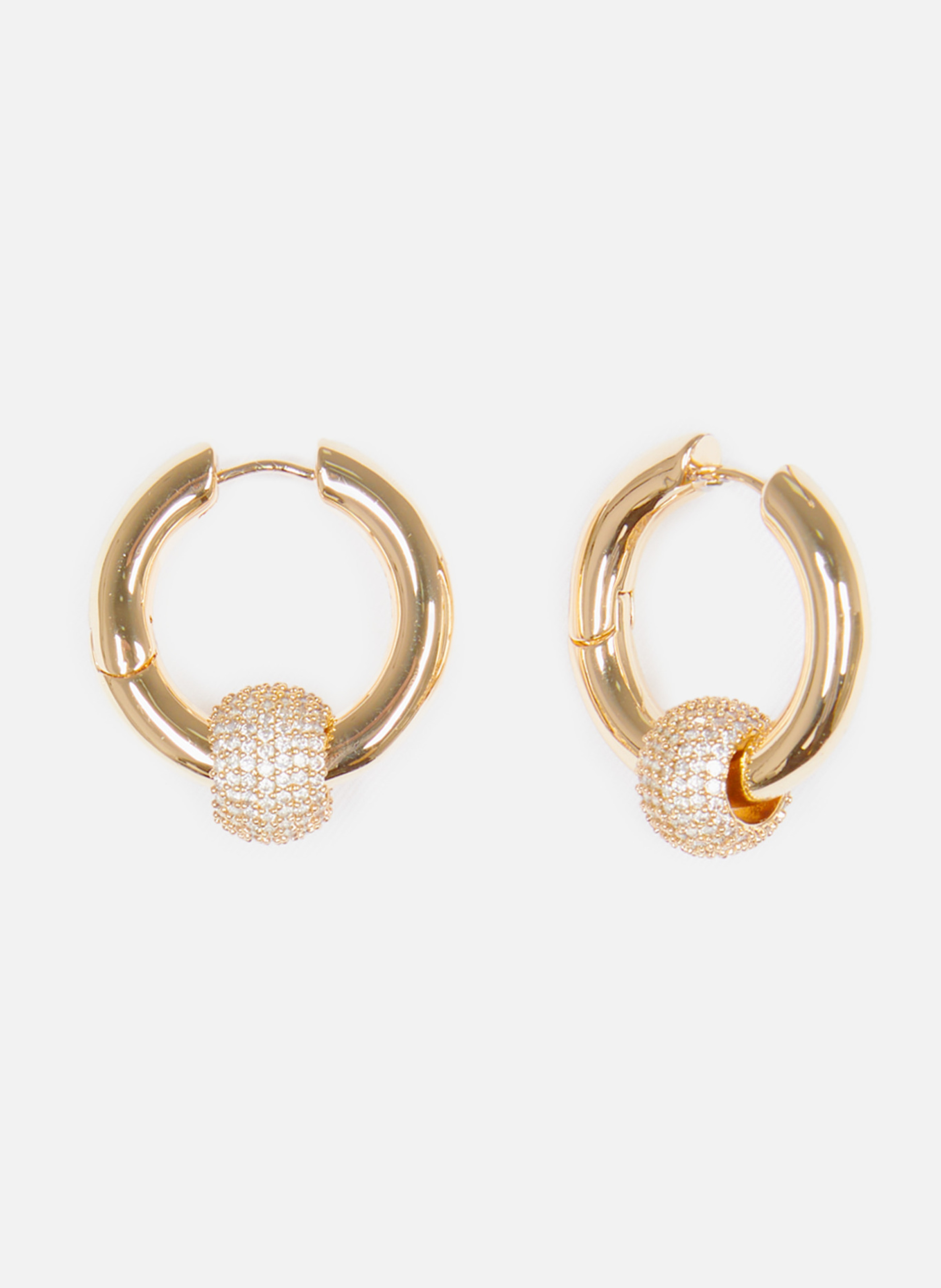 Boucles d'oreille créole et strass THE KOOPLES 