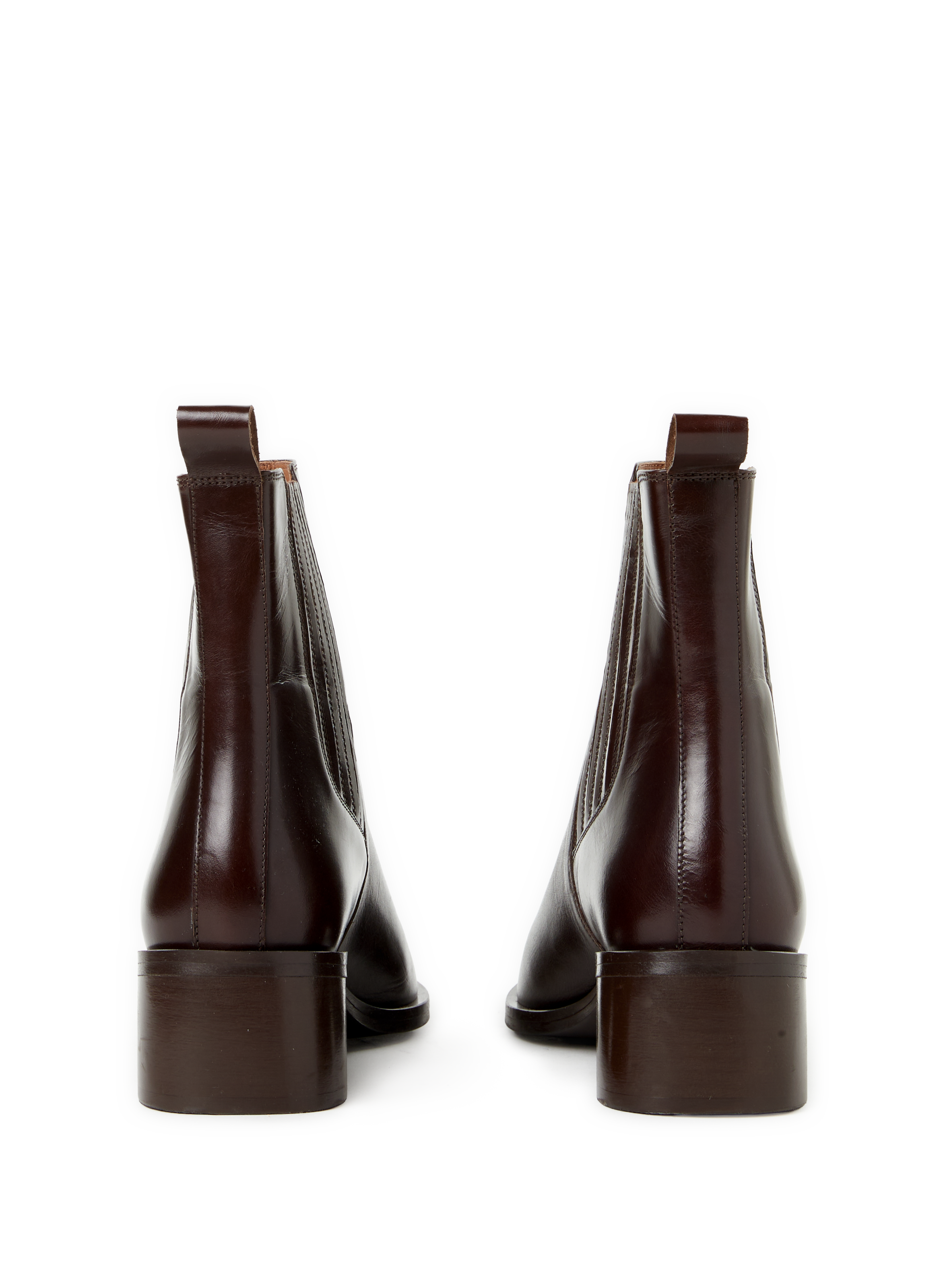 Beyoncé leather ankle boots SAISON 1865 Brown