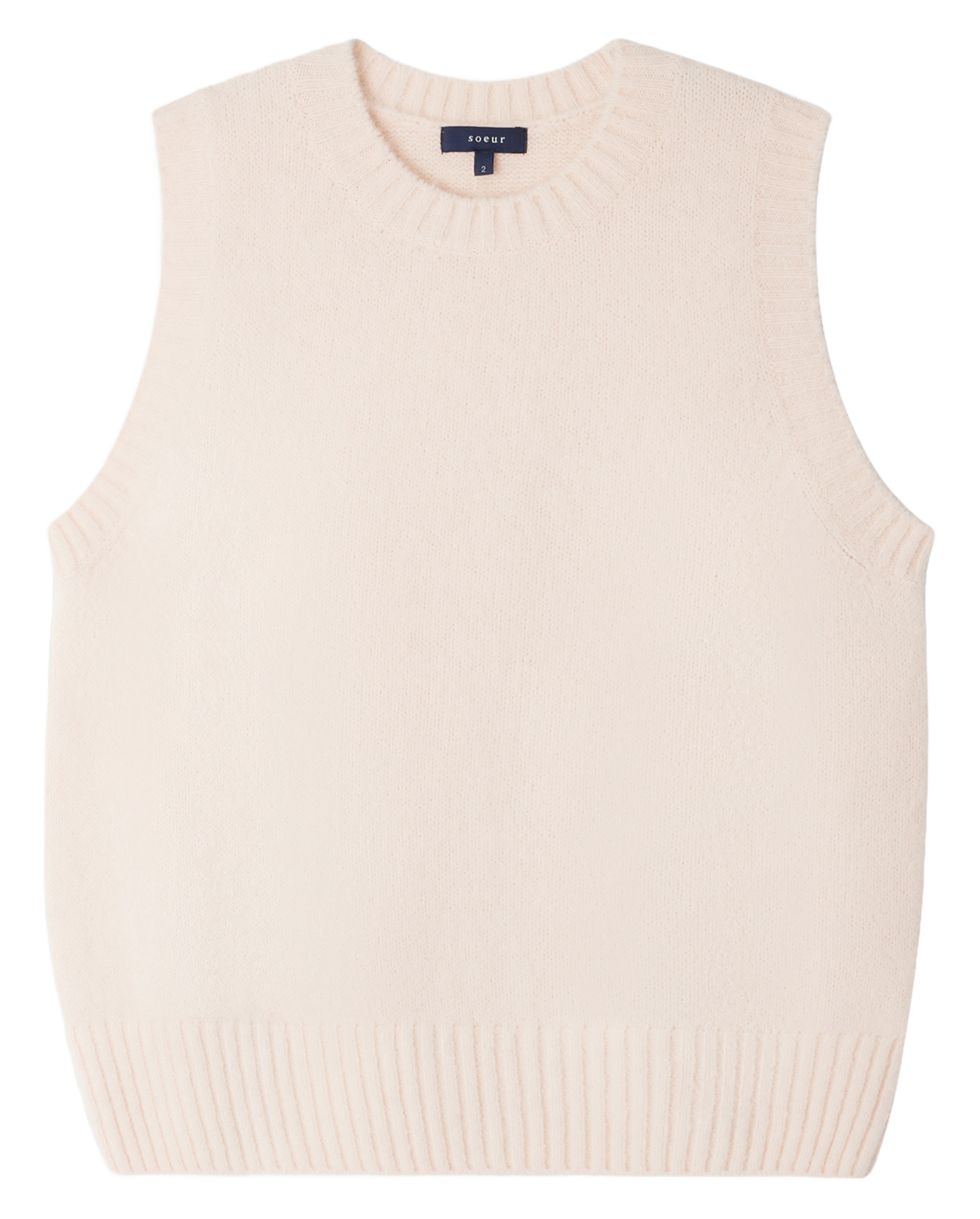 Pull droit sans manche col rond namaste SOEUR Rose