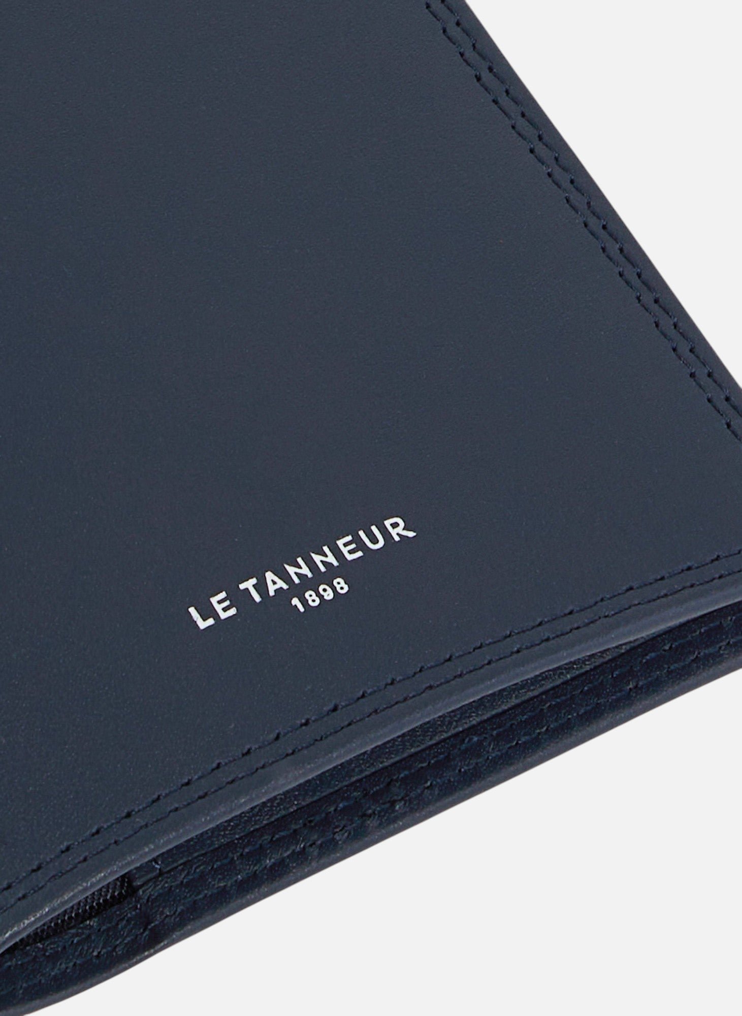 Porte passeport martin en cuir lisse LE TANNEUR Bleu