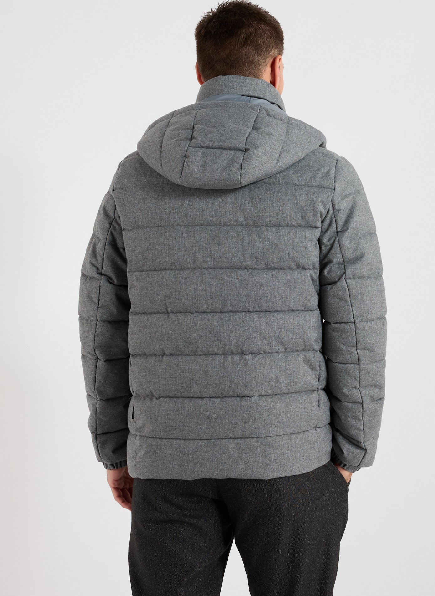 Doudoune matelassée à capuche amovible SAVE THE DUCK Gris