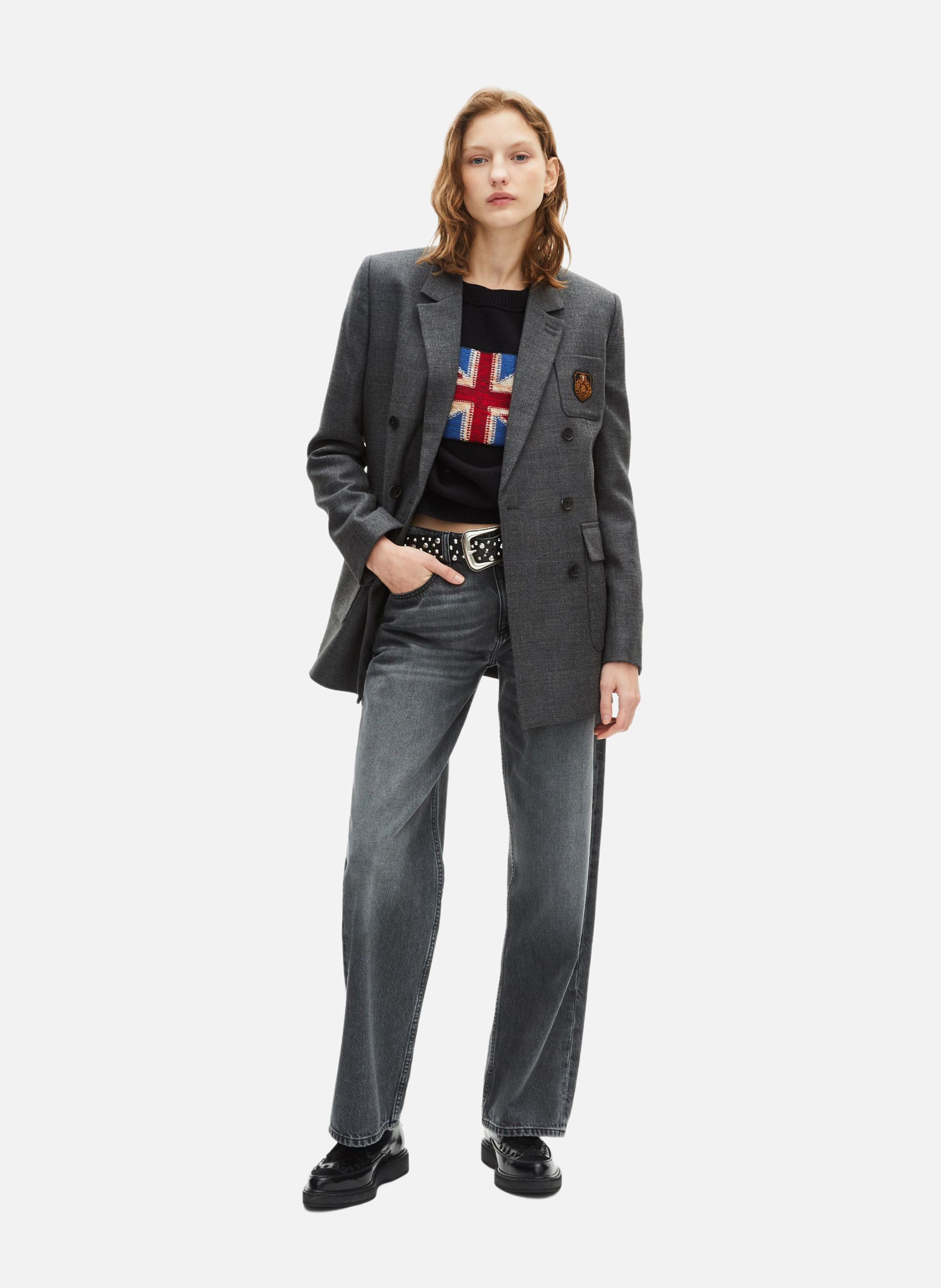 Veste tailleur THE KOOPLES Gris