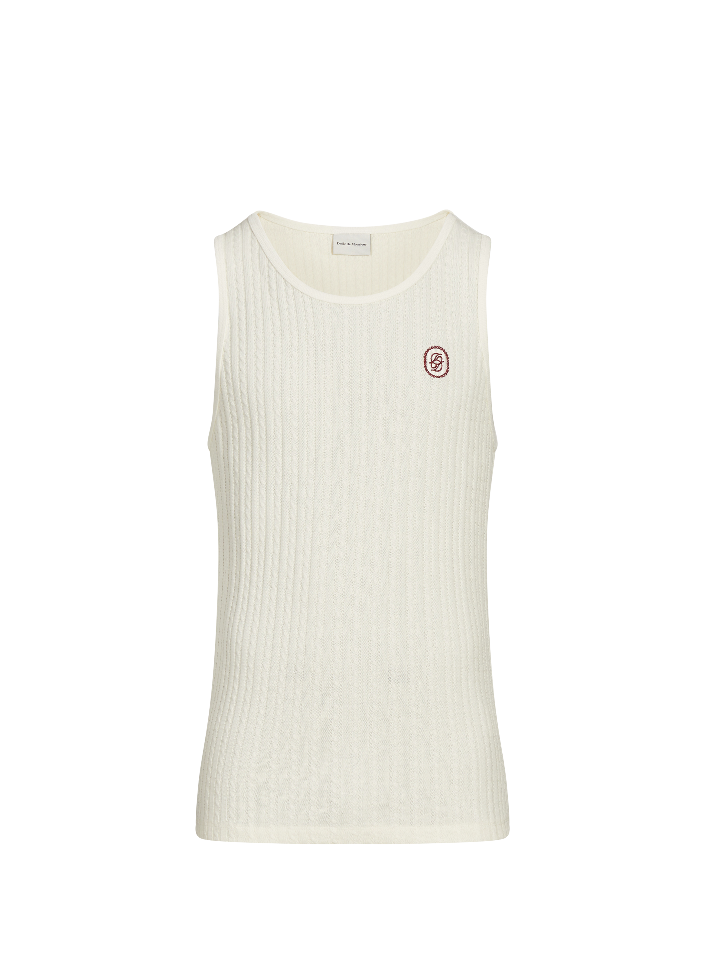 DROLE DE MONSIEUR Le débardeur en coton Beige