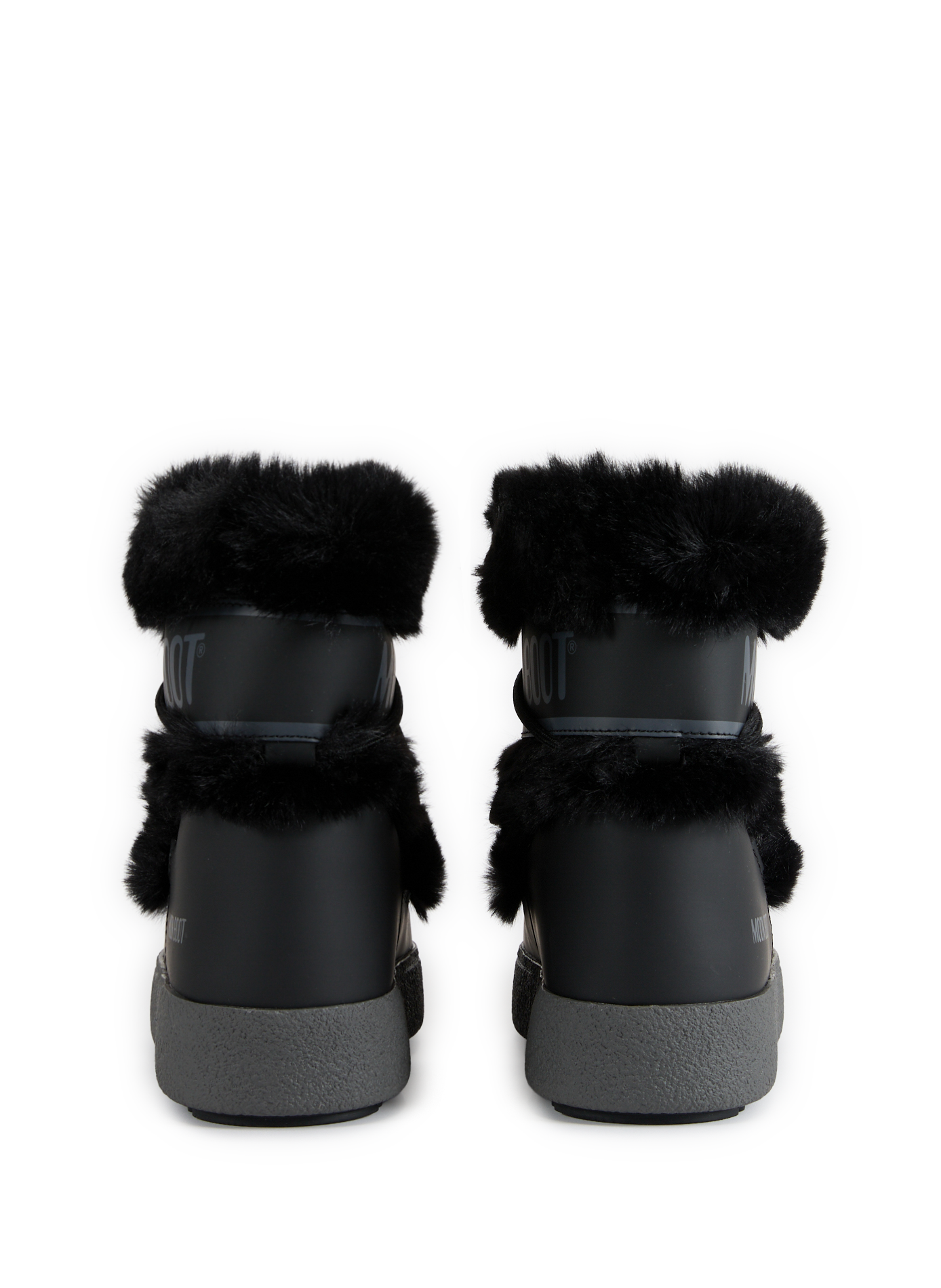 Fur boots MOON BOOT Black