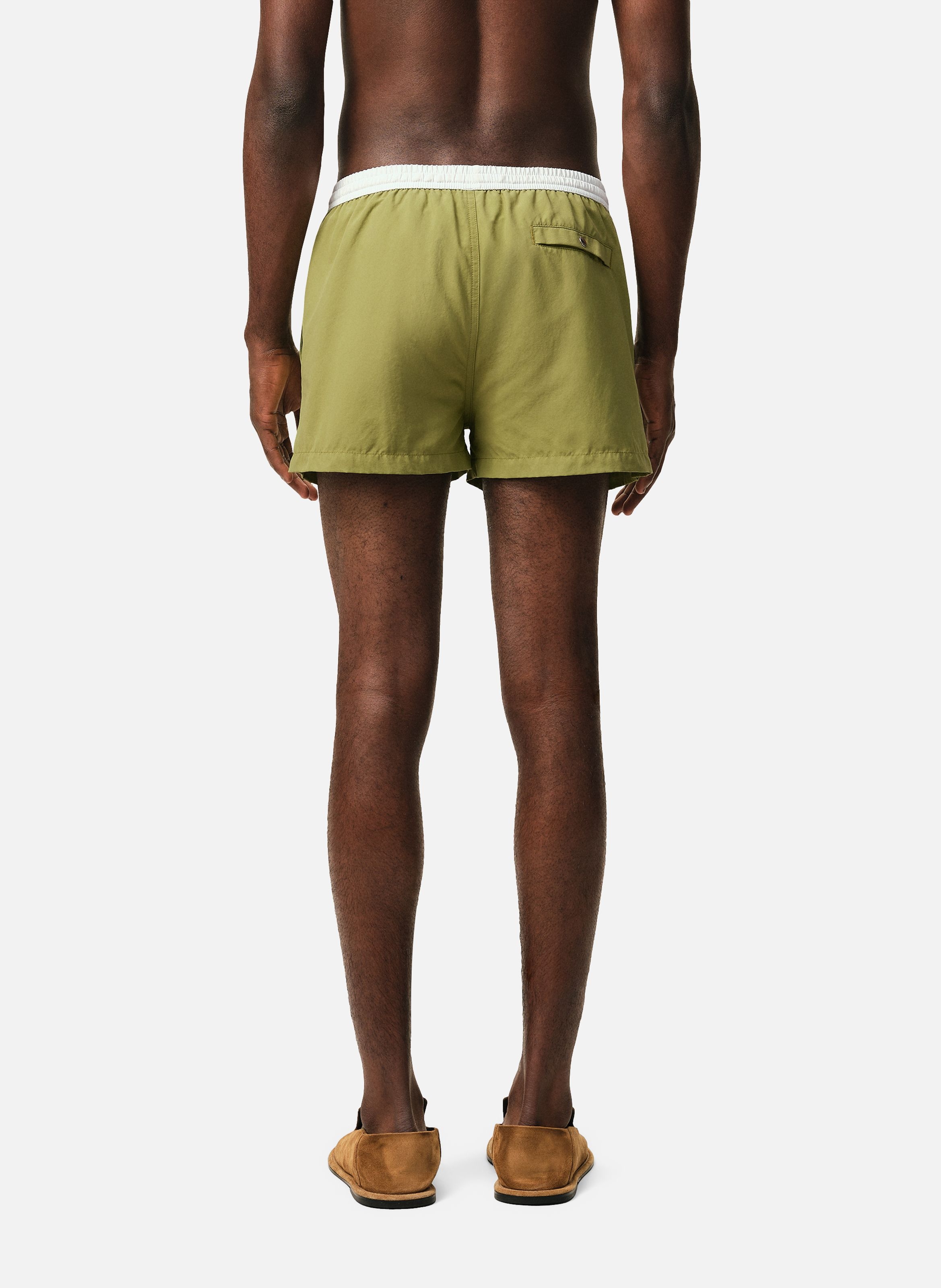 Maillot de bain court en nylon AMI PARIS Vert