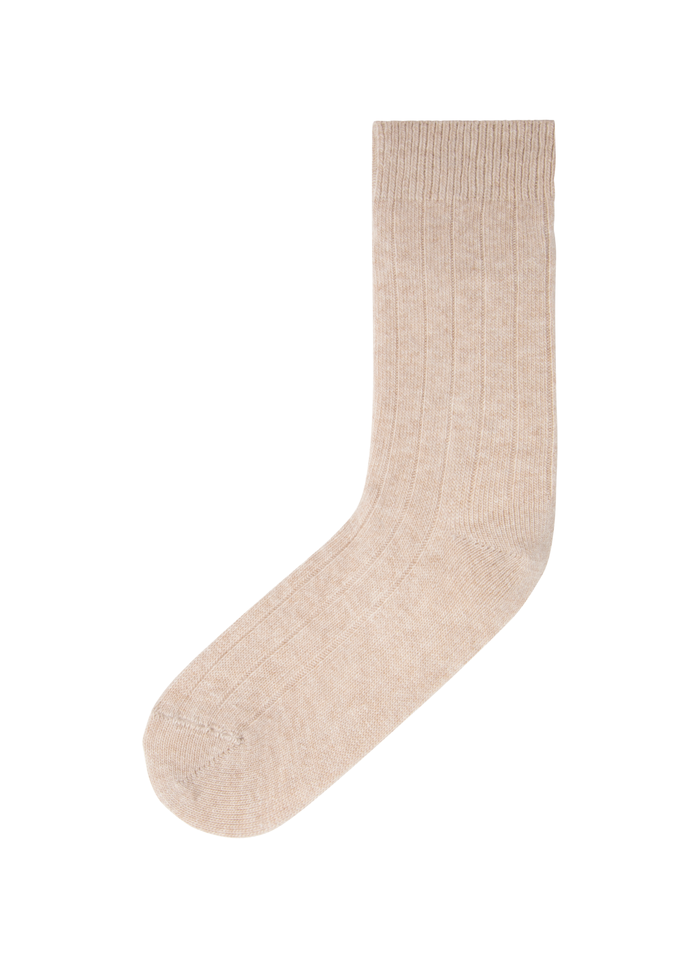 Ribbed Mid-High Socks LE BOURGET Beige
