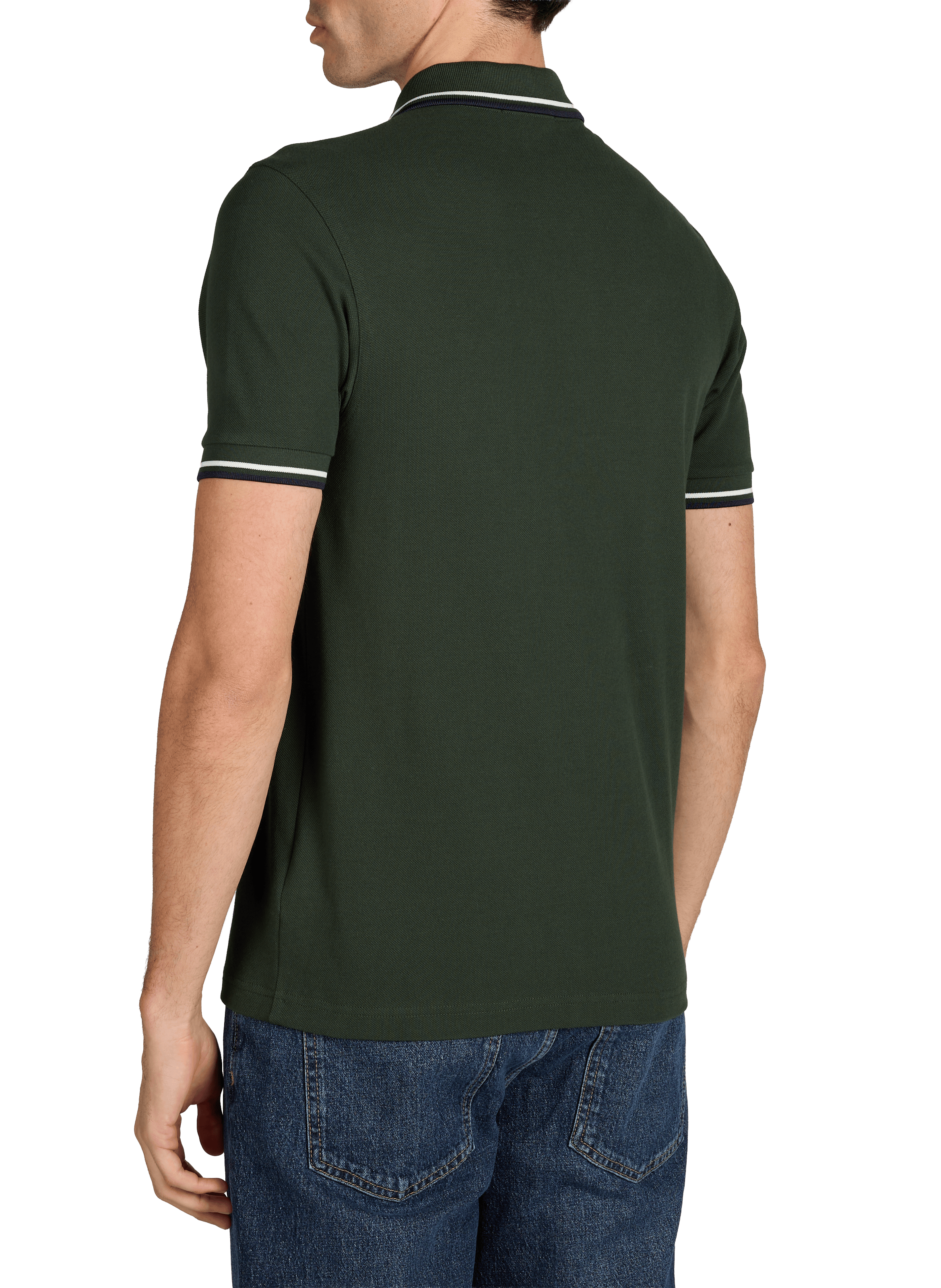 Polo à manches courtes en coton FRED PERRY Vert