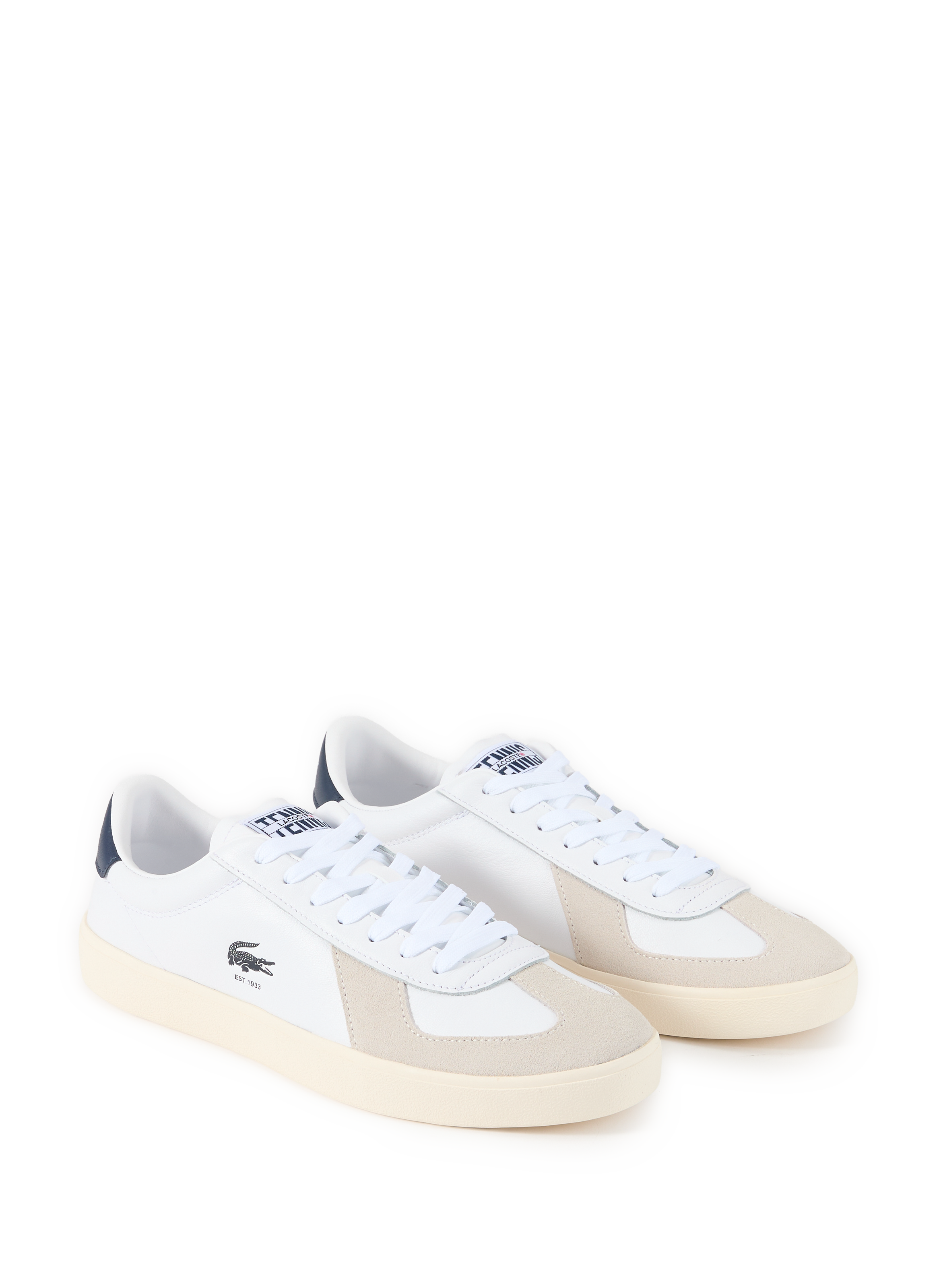 Sneakers Baseshot Pro in mixed leather LACOSTE White