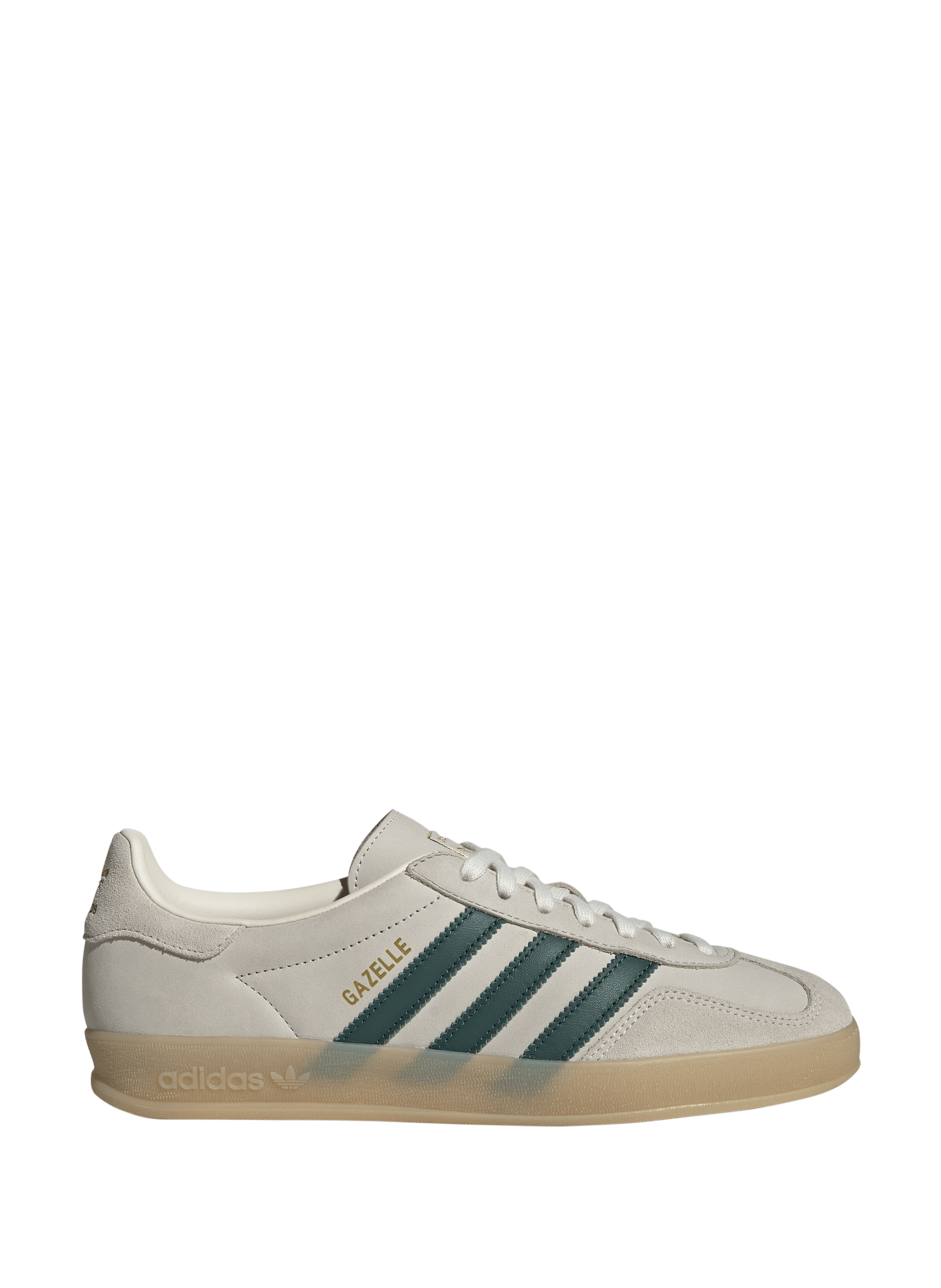 Baskets Gazelle Indoor en cuir mélangé ADIDAS Blanc