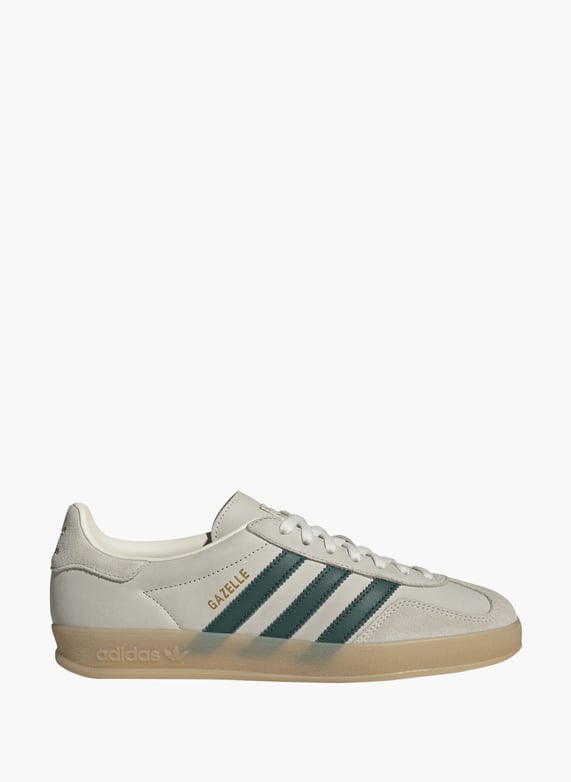 Gazelle indoor sneakers in mixed leather White Adidas - Men | Printemps Gazelle indoor sneakers in mixed leather White Adidas - Men | Printemps