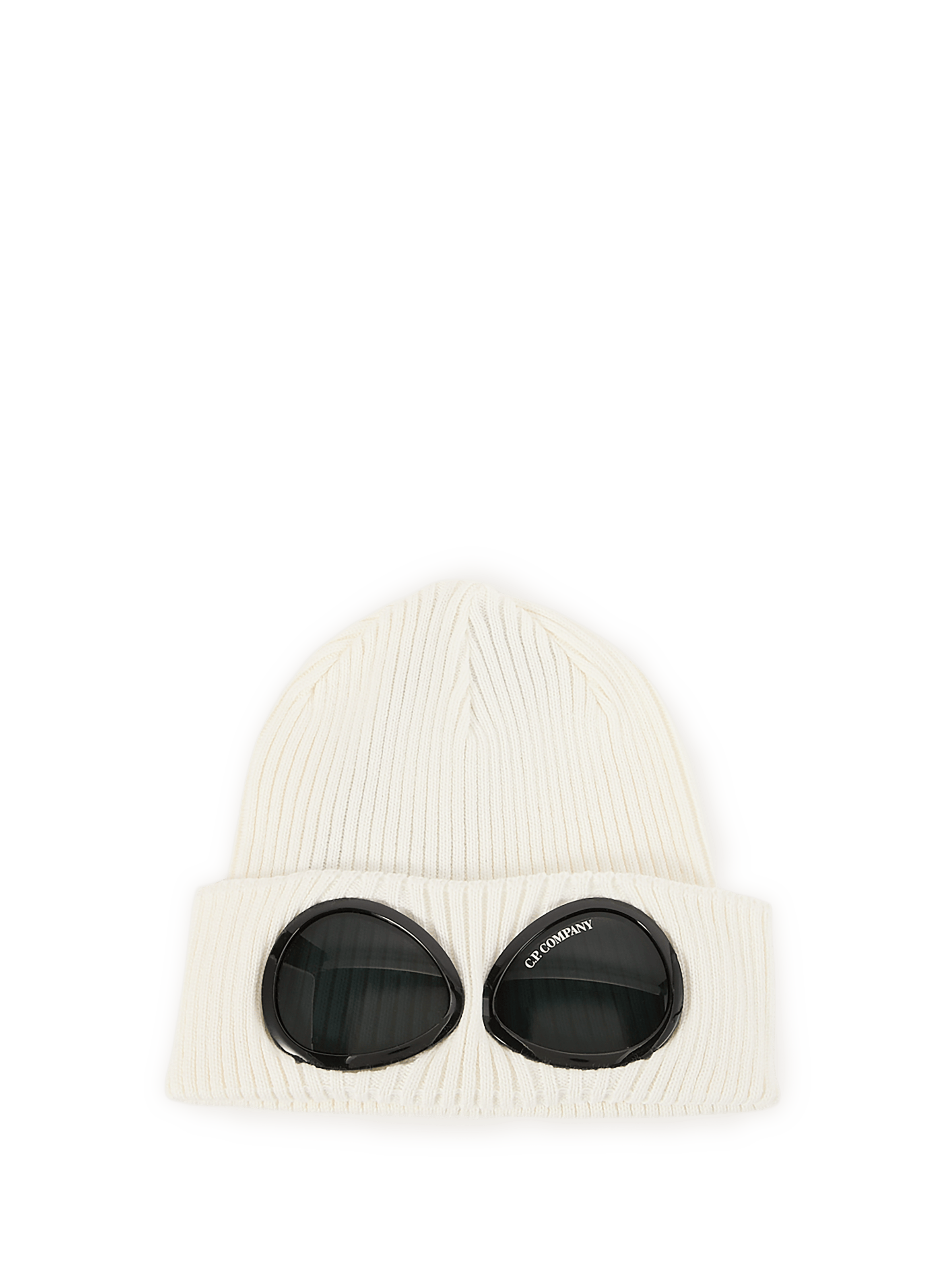 Cotton cap with glasses CP COMPANY White