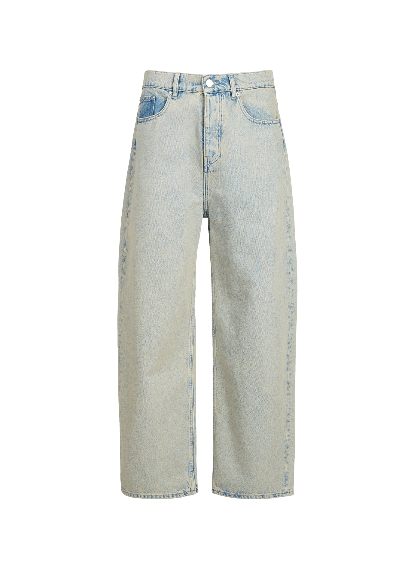 Jean ample délavé en coton DROLE DE MONSIEUR Bleu