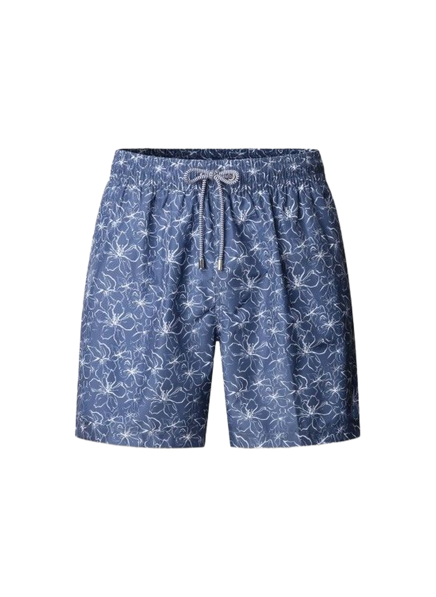 Short da bagno con motivo floreale e logo FACONNABLE Blu