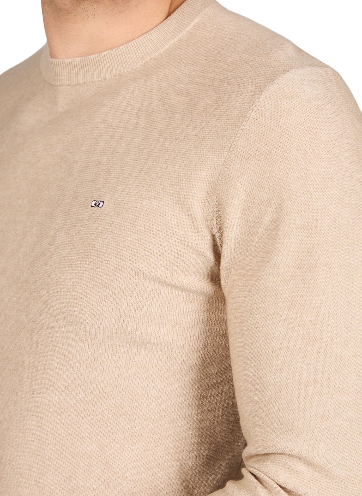 Pull droit col rond  EDEN PARK Beige