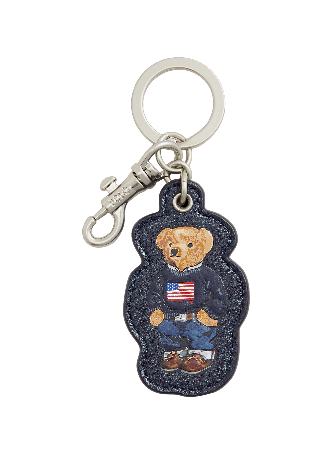 Porte-clés en cuir POLO RALPH LAUREN Bleu