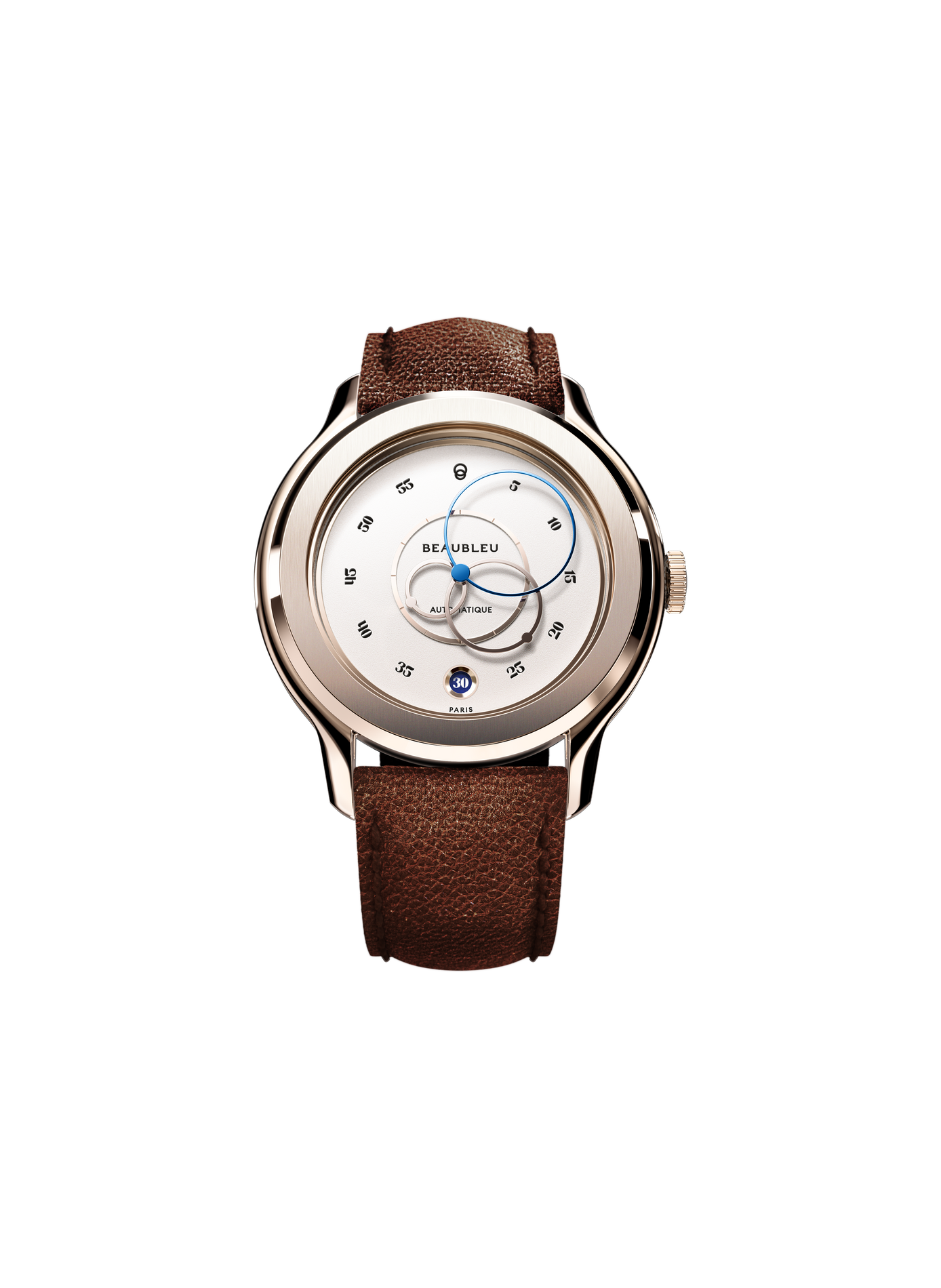 Montre automatique Ecce Lys en cuir BEAUBLEU Doré
