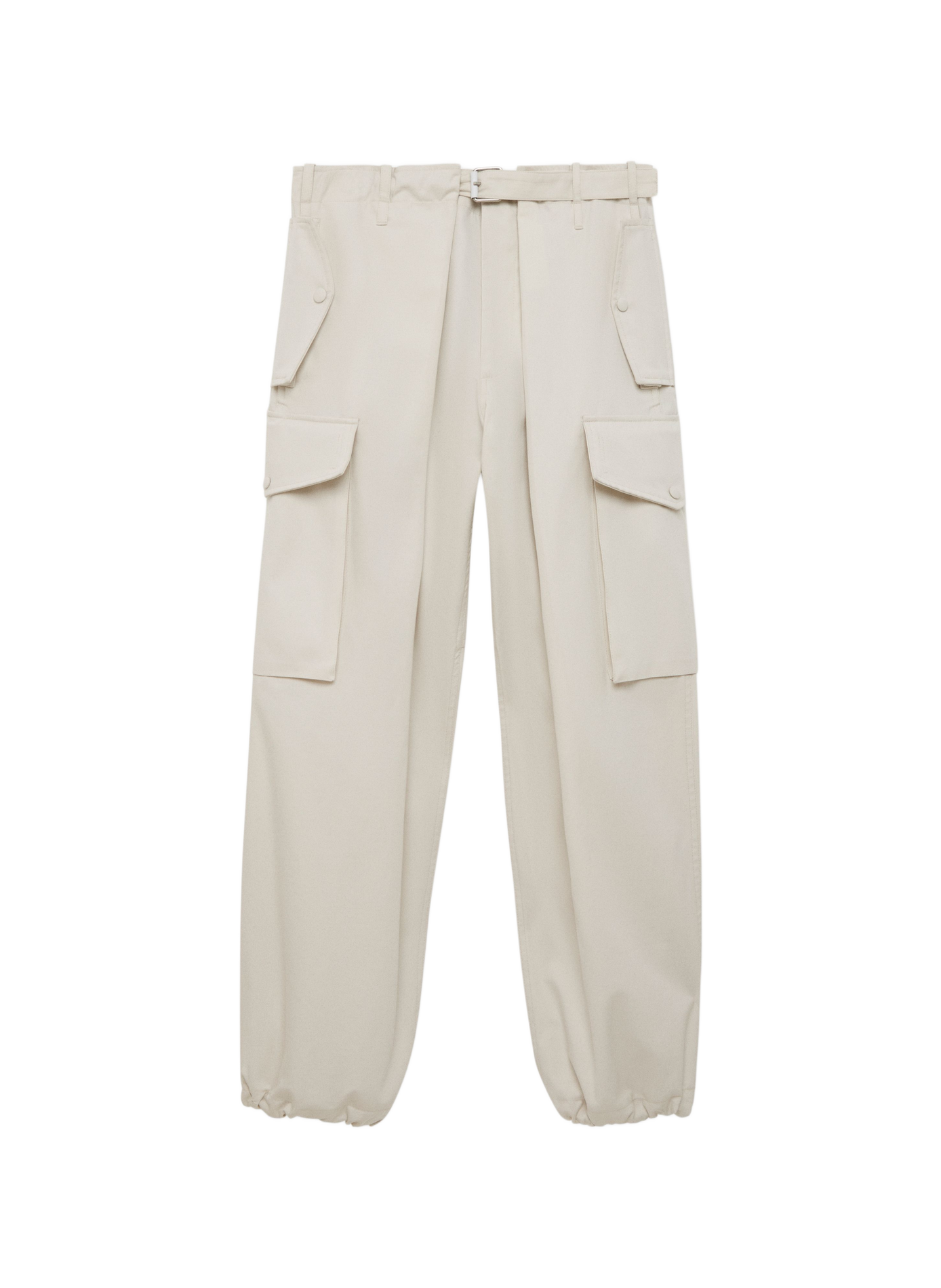 Pantalon cargo en coton et soie LOEWE Beige