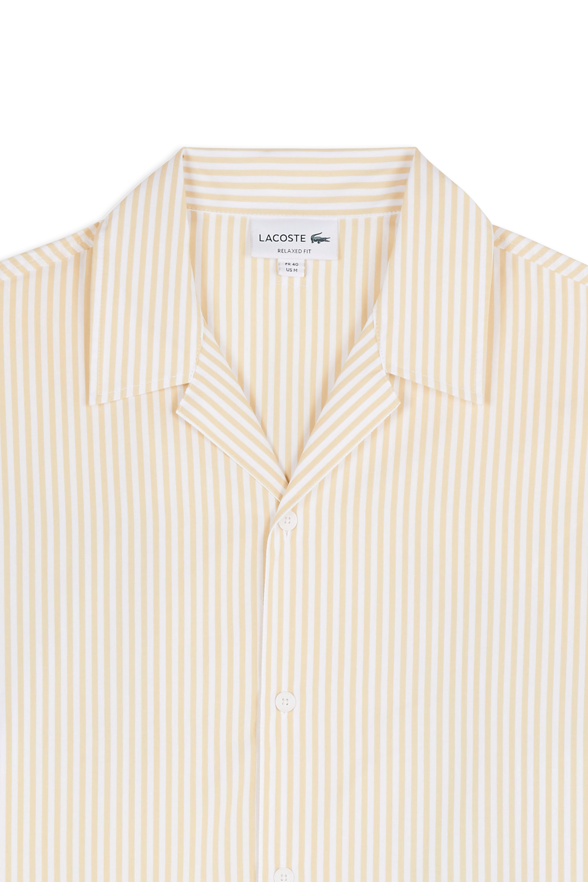 Chemise chemise casual manches co LACOSTE Beige