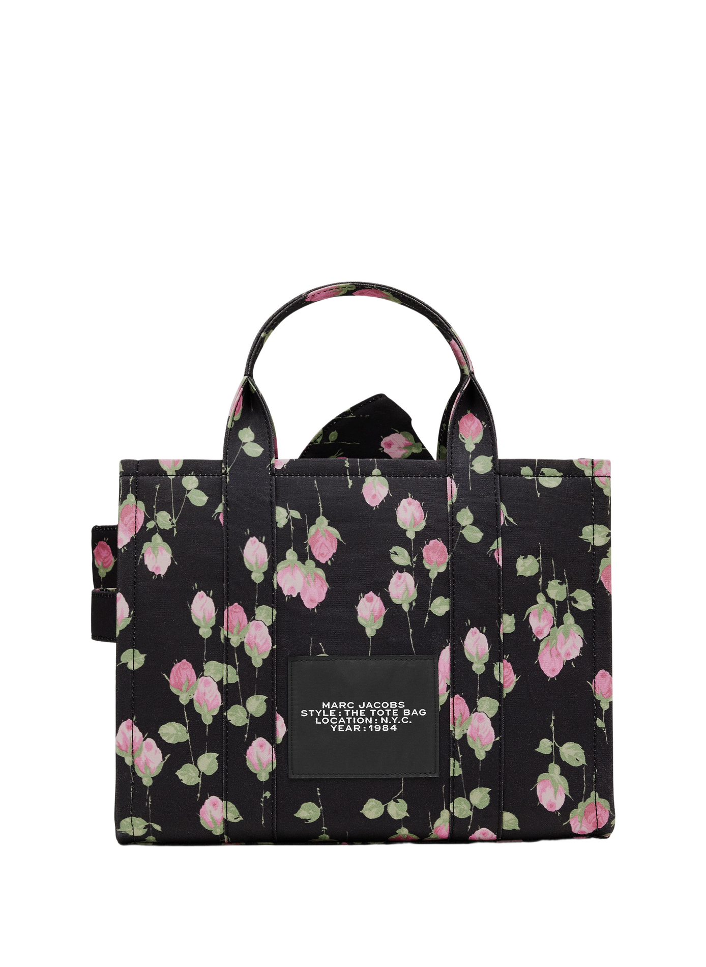 Bolso tote The Tote bag estampado en algodón MARC JACOBS Negro
