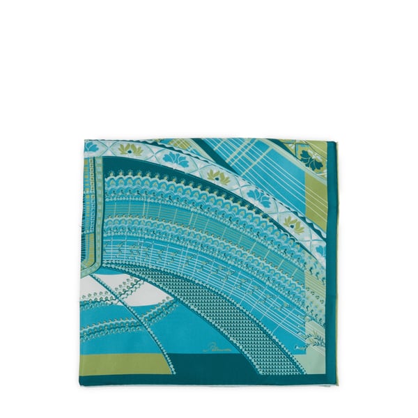 Foulard imprimé Sous le ciel de Paris en soie Foulard imprimé Sous le ciel de Paris en soie