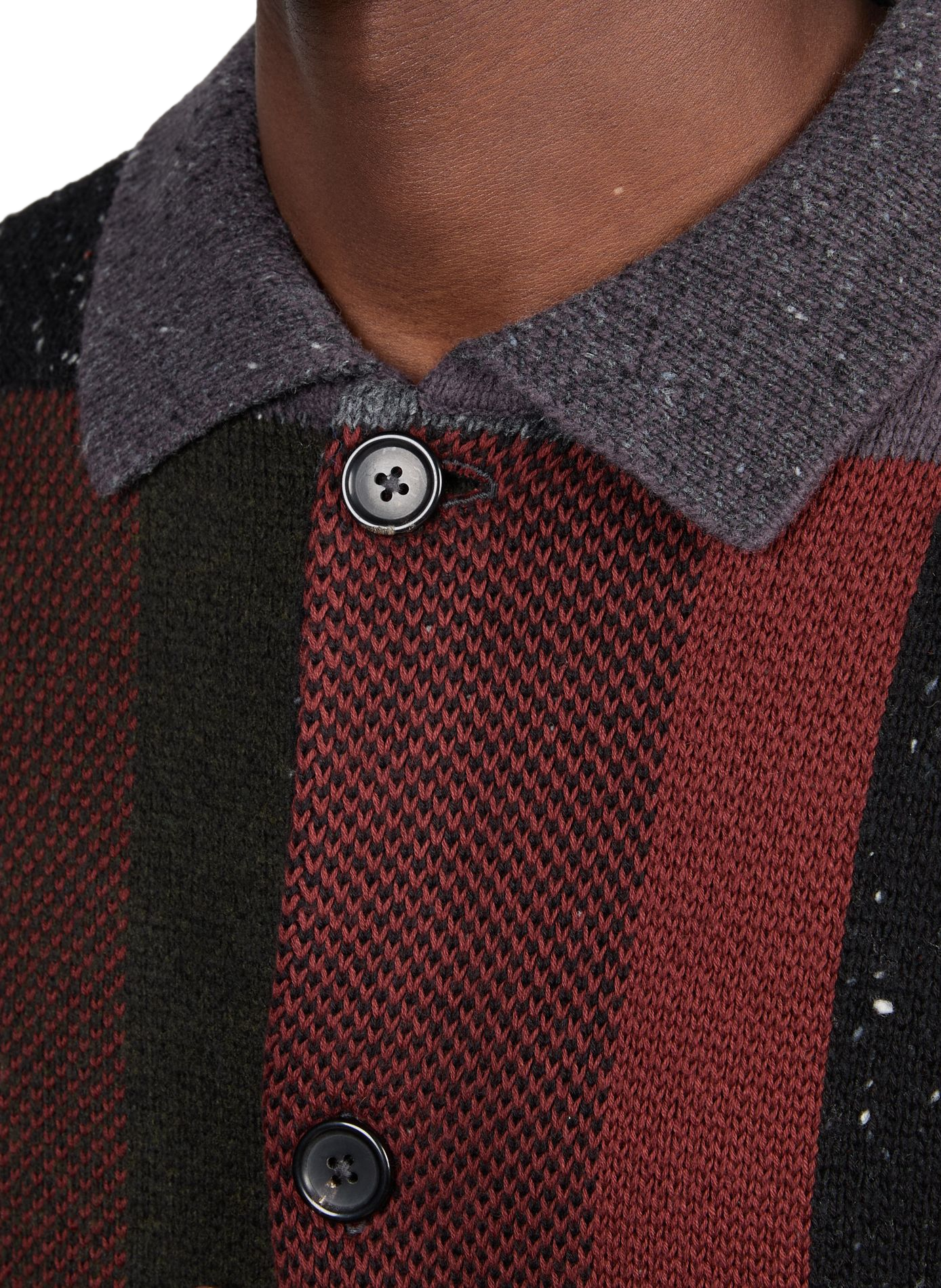 Bedruckter Wollmischungs-Cardigan PAUL SMITH Schwarz