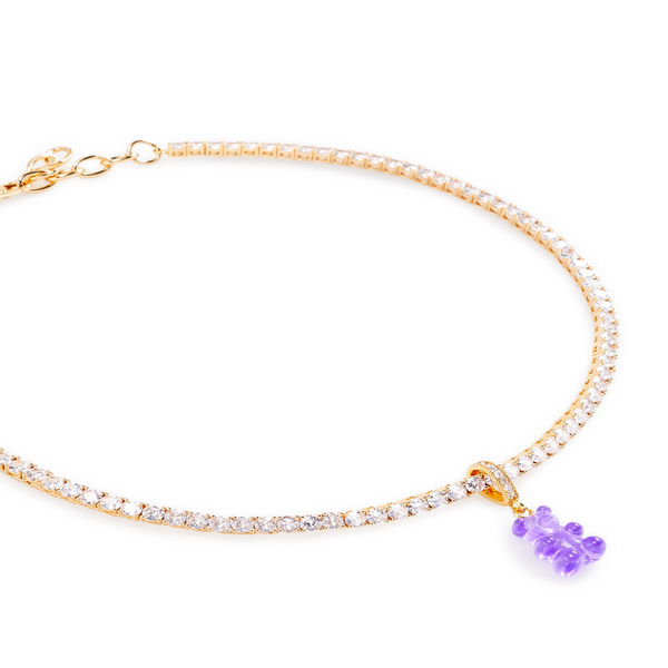 Crystal Haze Serena Choker Necklace In Purple