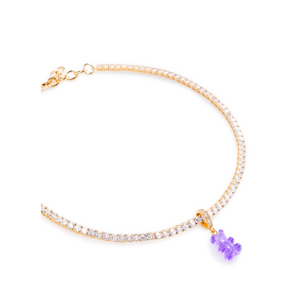 Crystal Haze Serena Choker Necklace In Purple