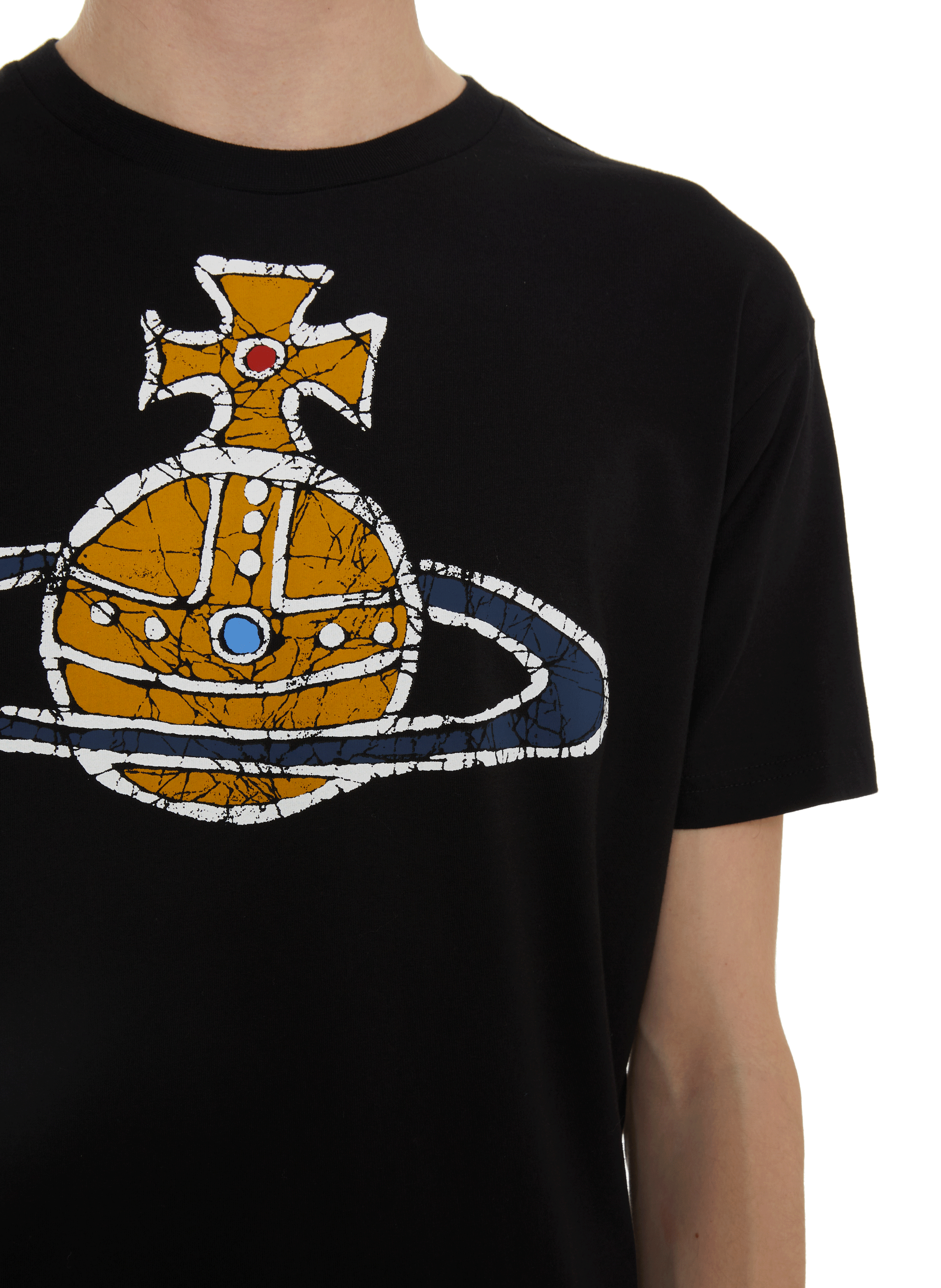 Cotton logo T-shirt  VIVIENNE WESTWOOD Black