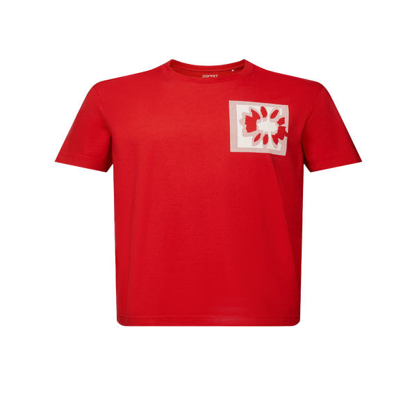 Esprit Cotton T-shirt In Red