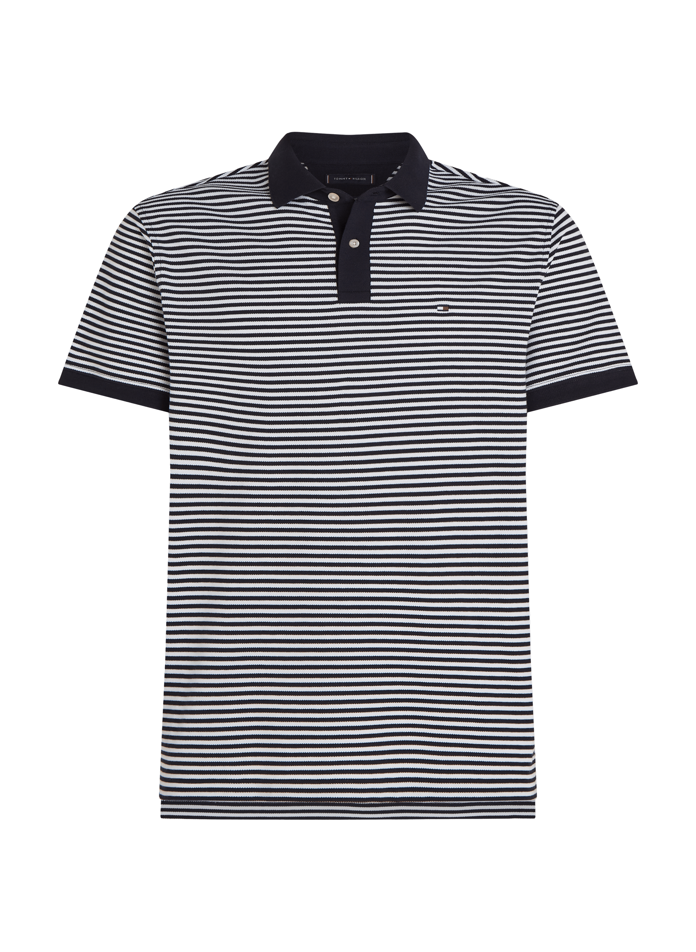 Organic cotton piqué polo shirt  Desert sky  white