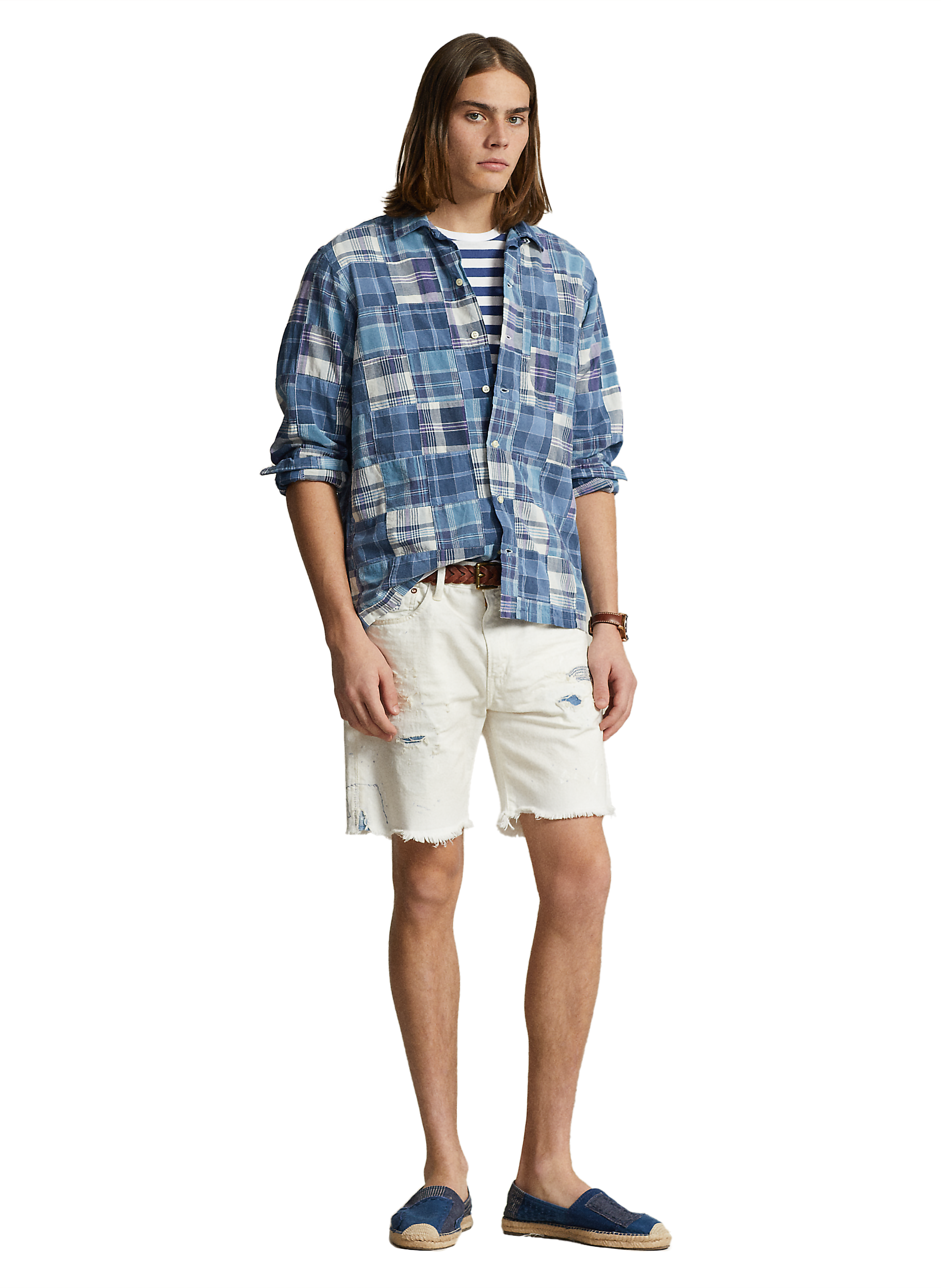 Chemise imprimé en coton  POLO RALPH LAUREN Bleu