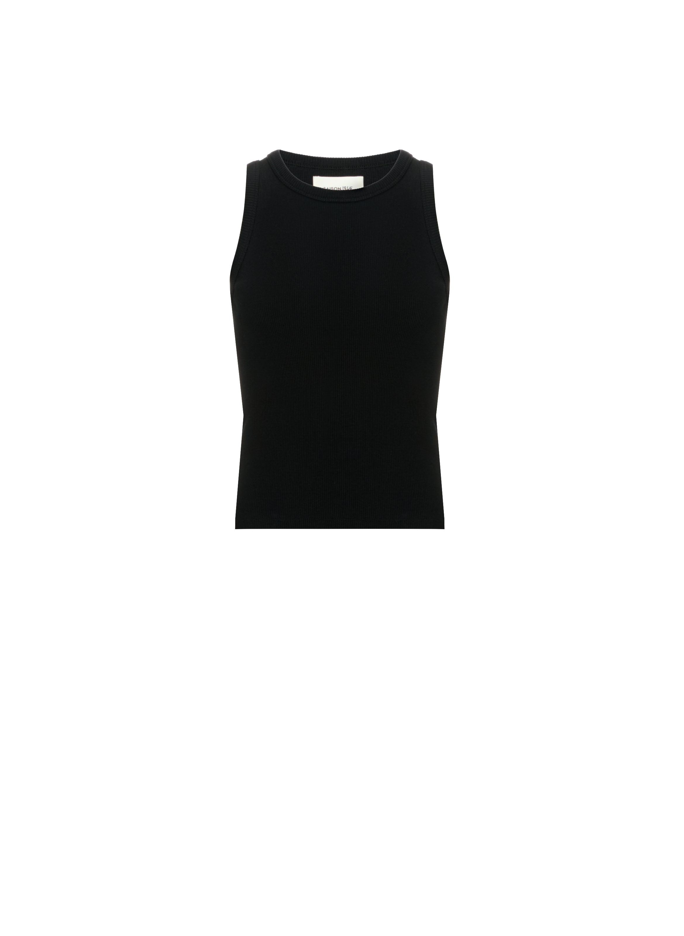 Cotton tank top  Noir