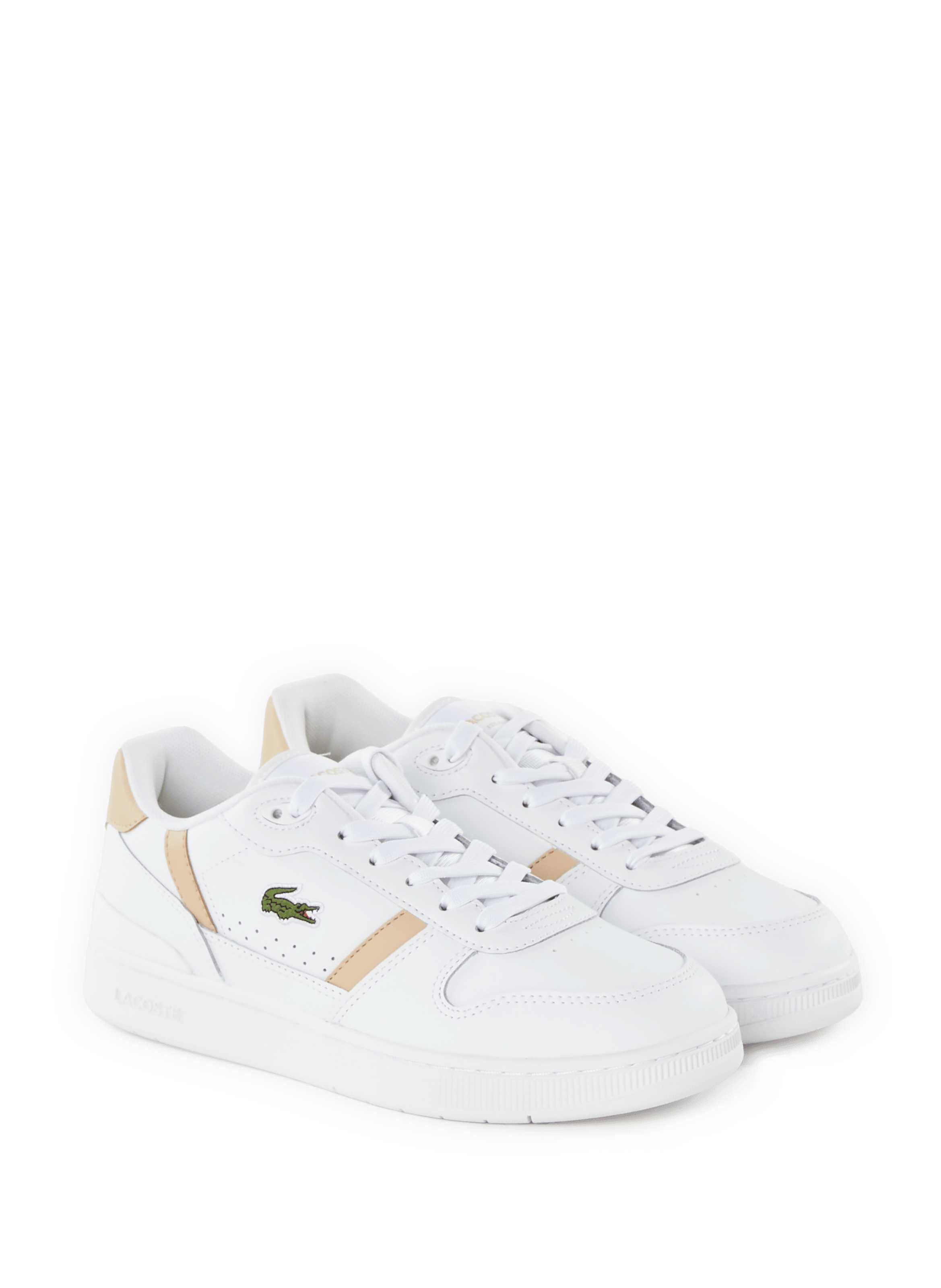 Baskets en cuir LACOSTE Blanc