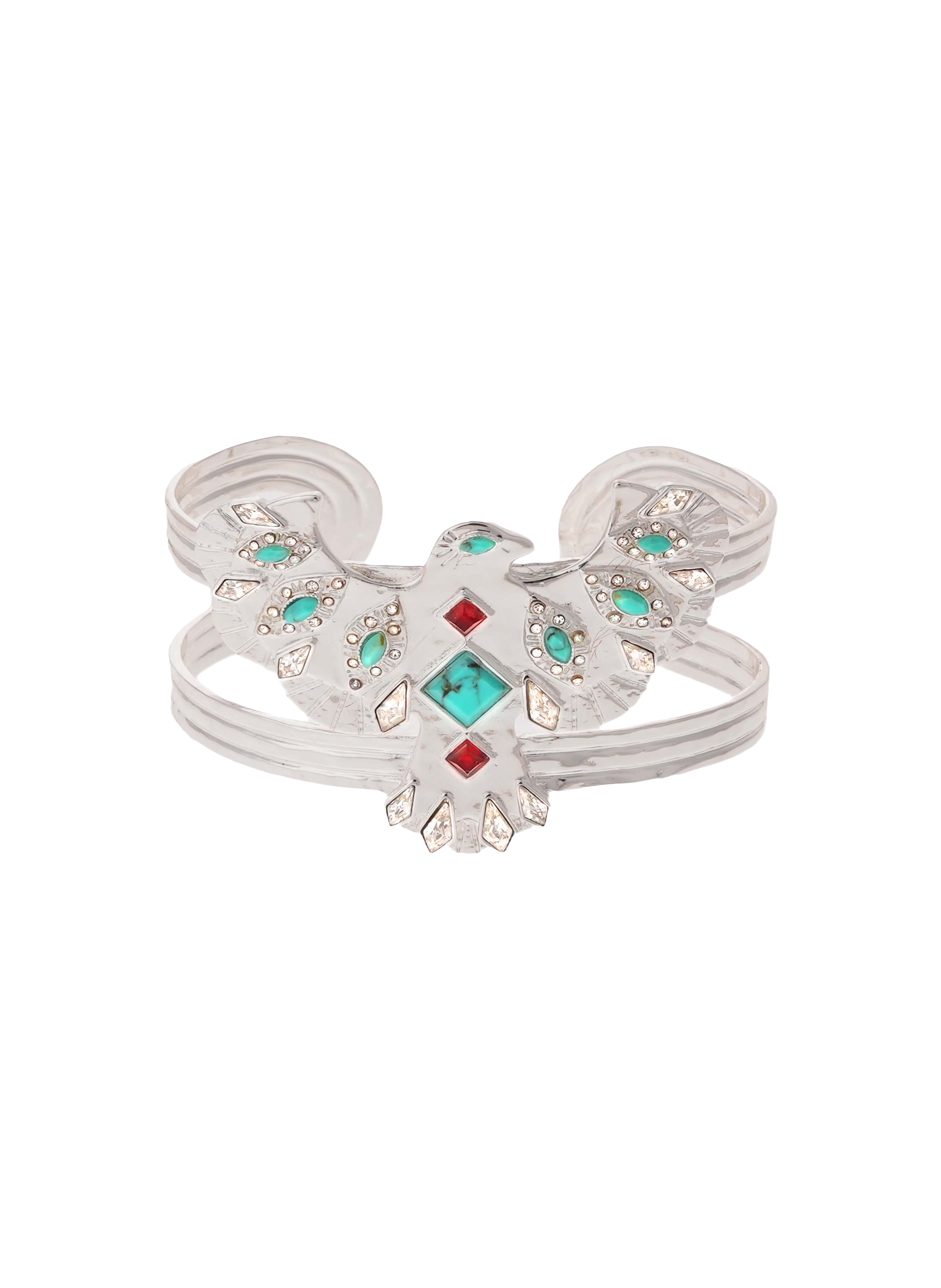 Bracelet jonc avec cabochon central timor HIPANEMA Argent