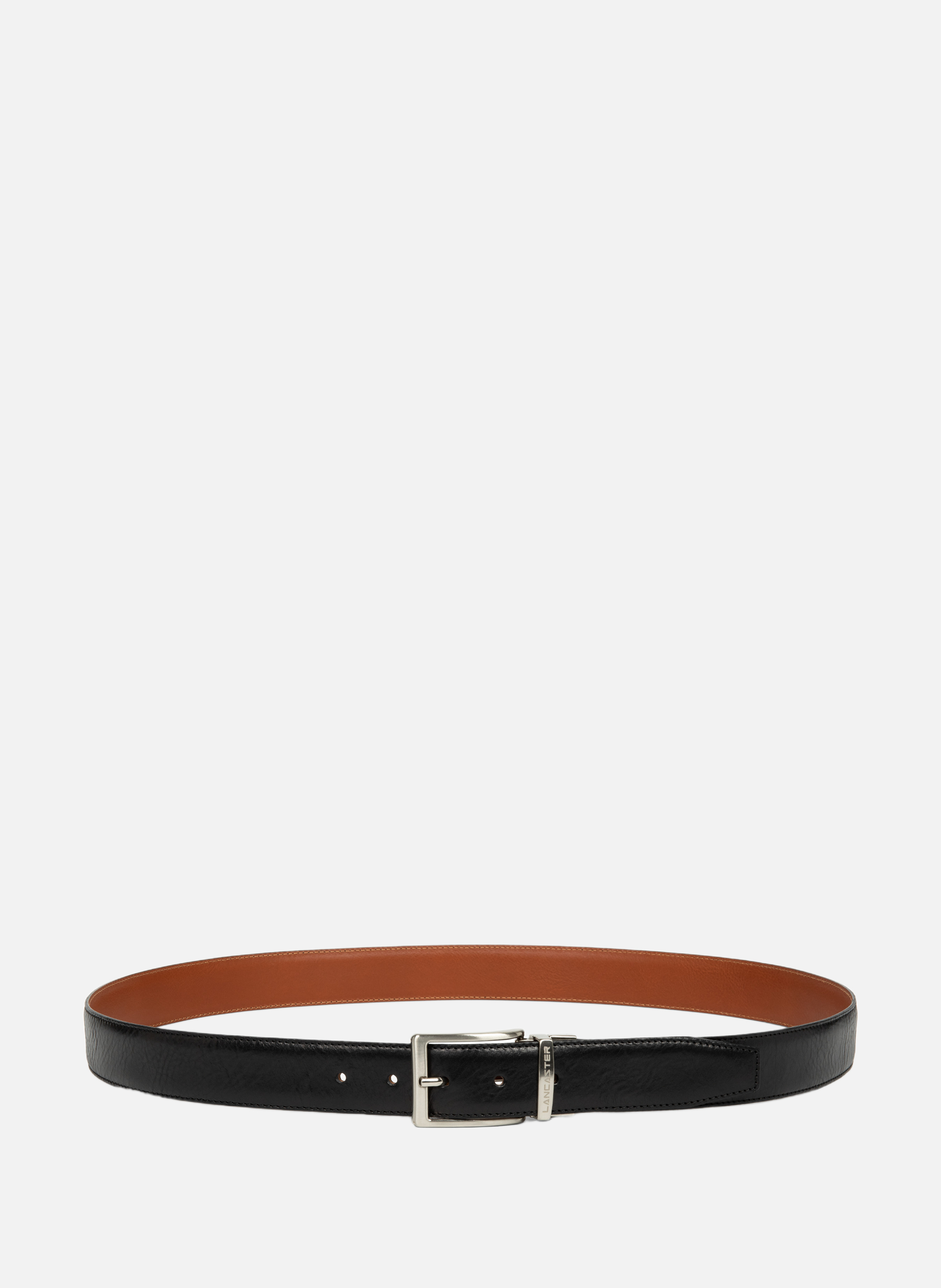 LANCASTER Small belt - Ceinture Cuir Lisse Homme Black
