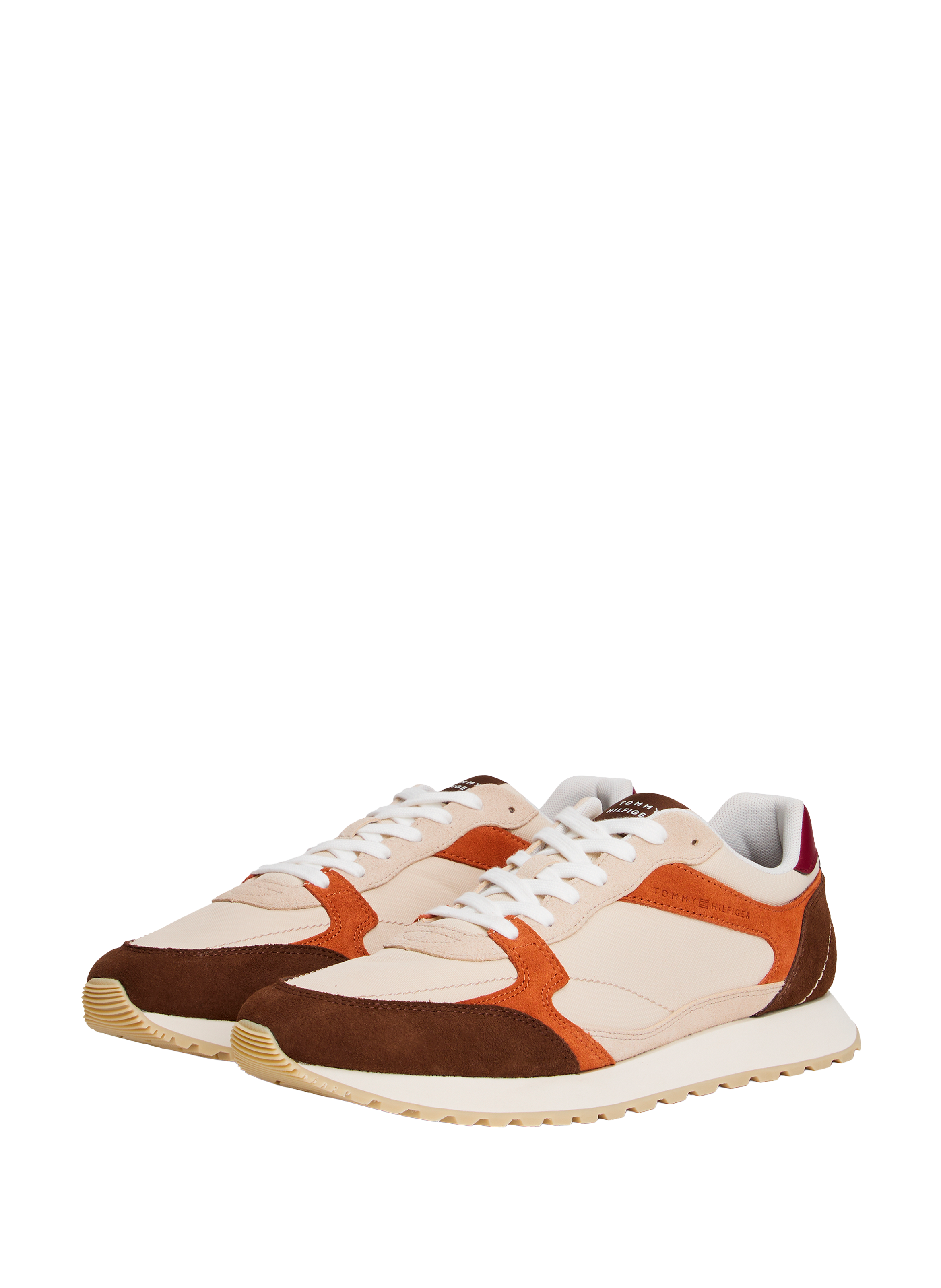 Suede Multi-textured Chunky Sole Sneakers TOMMY HILFIGER Multicolour