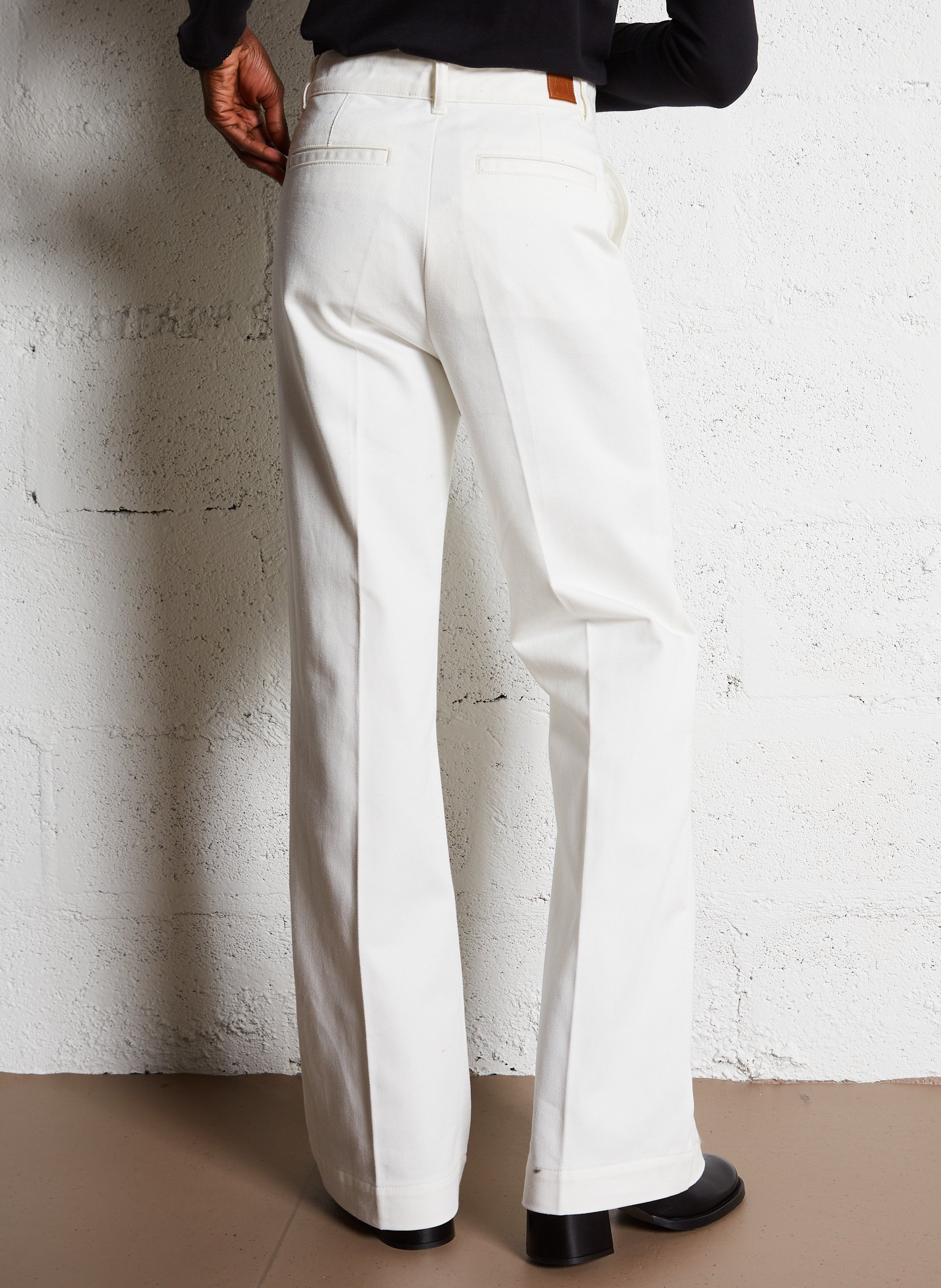 Jean large en coton california SOEUR Blanc