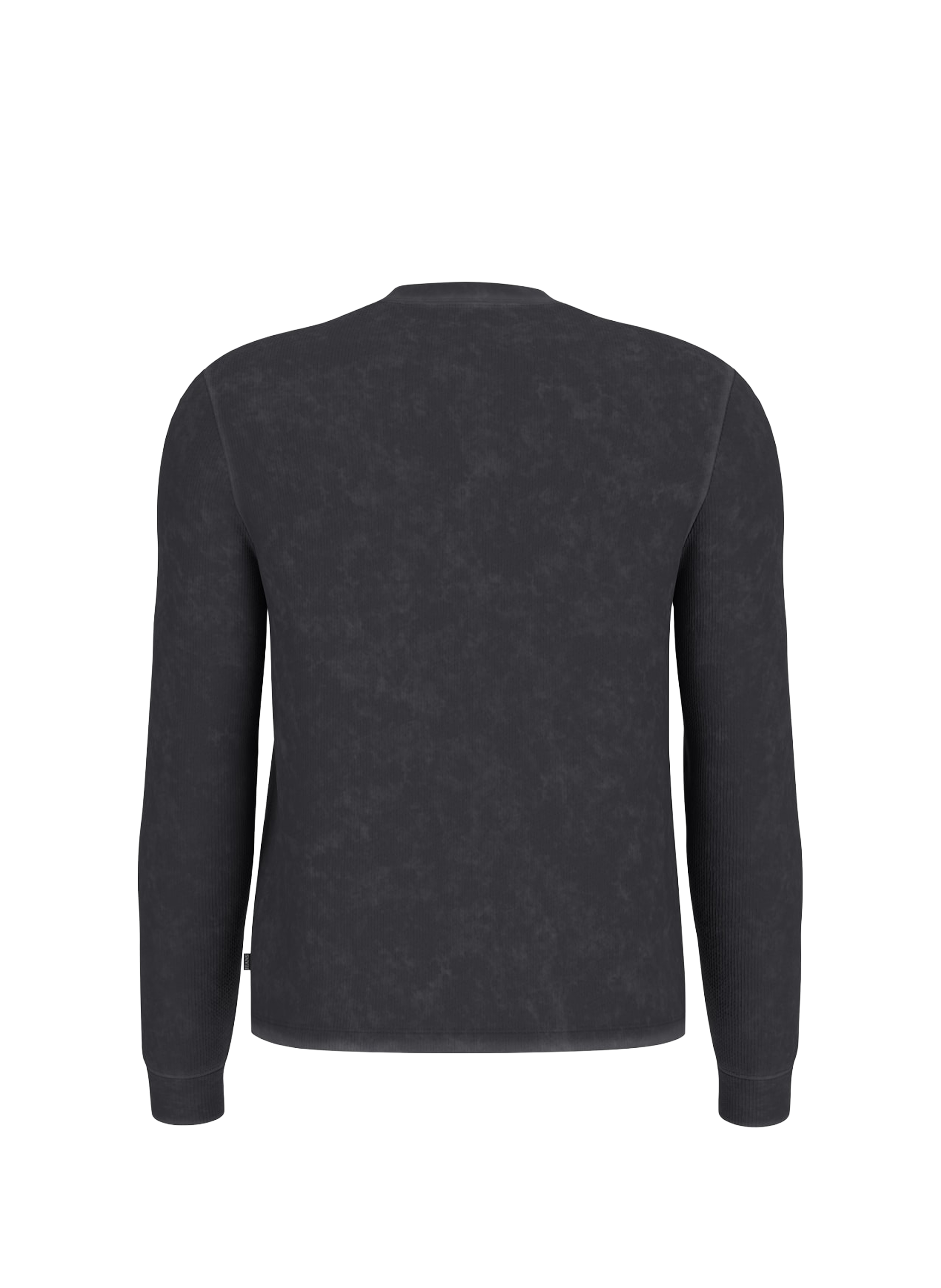 Long-sleeve cotton T-shirt GUESS Black