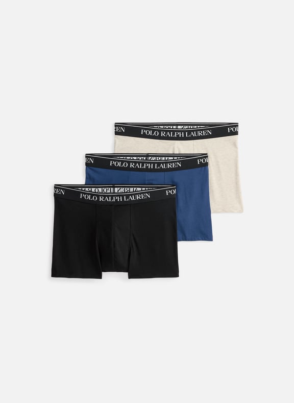 Pack of three cotton boxers Multicolour by POLO RALPH LAUREN POLO RALPH LAUREN Pack of three cotton boxers Multicolour