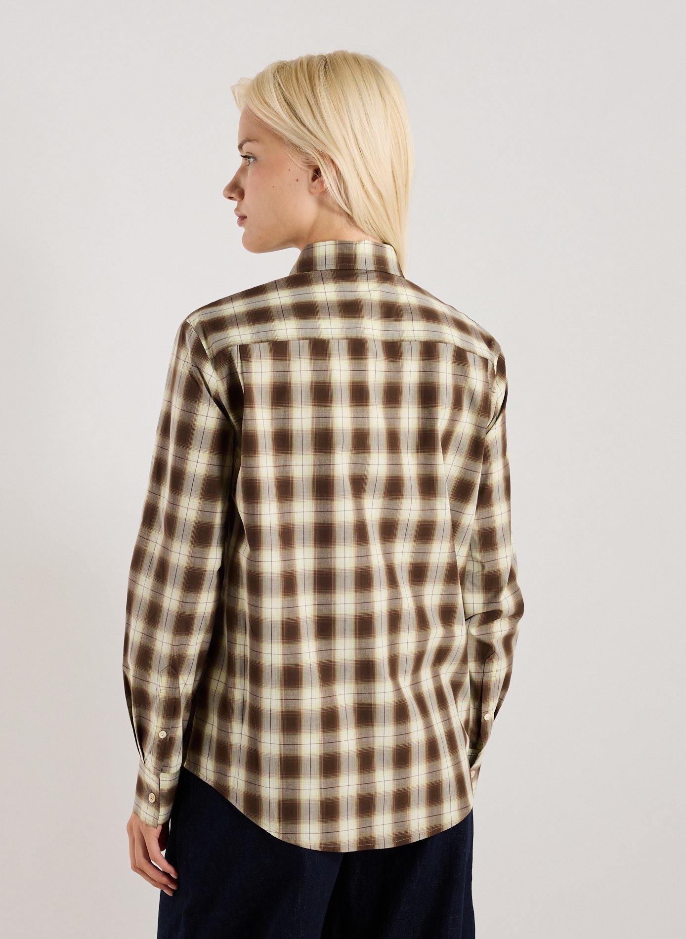 Straight cotton check shirt EENK Multicolour