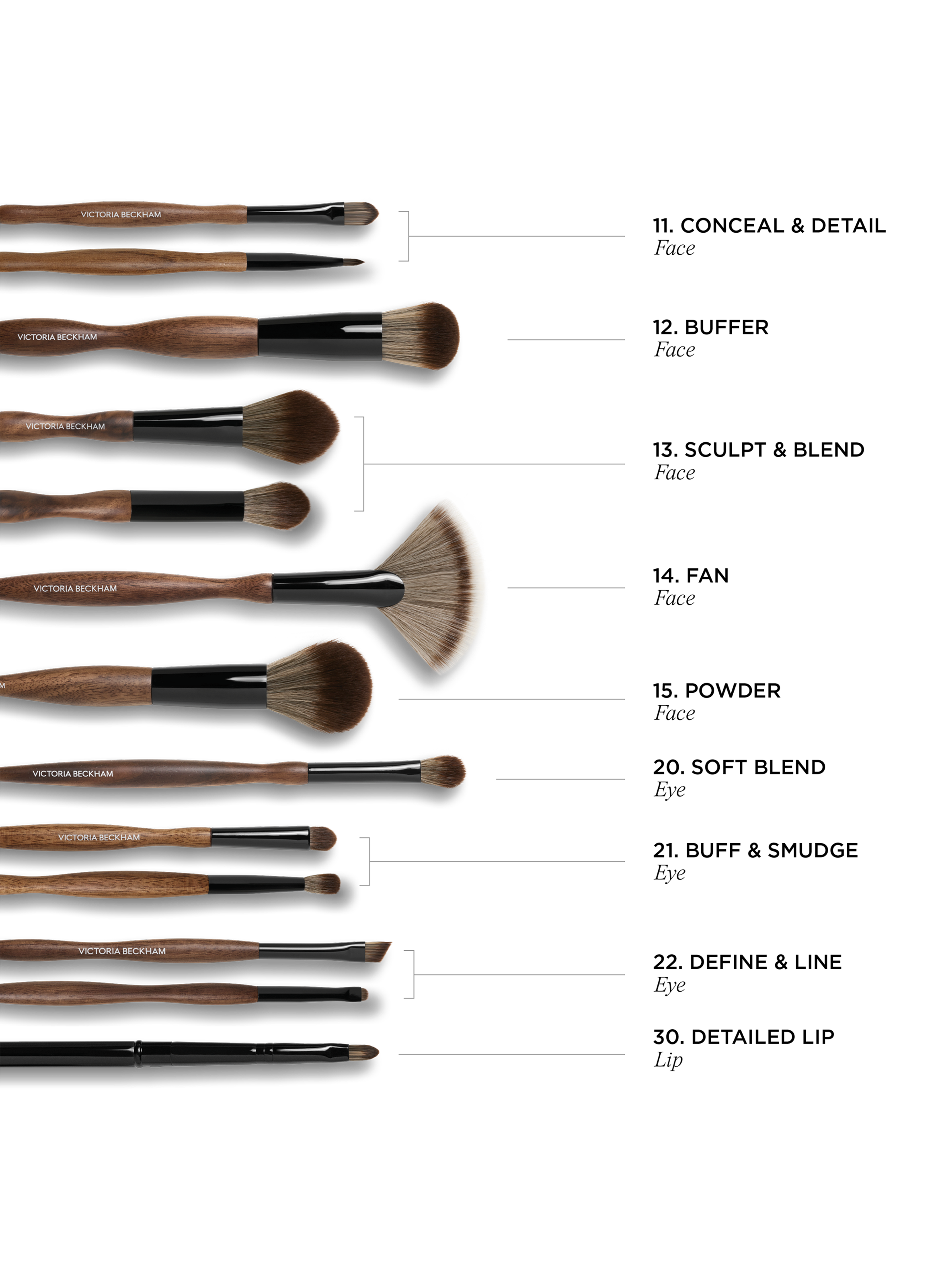 Brush Collection - 21 Buff & Smudge VICTORIA BECKHAM No color