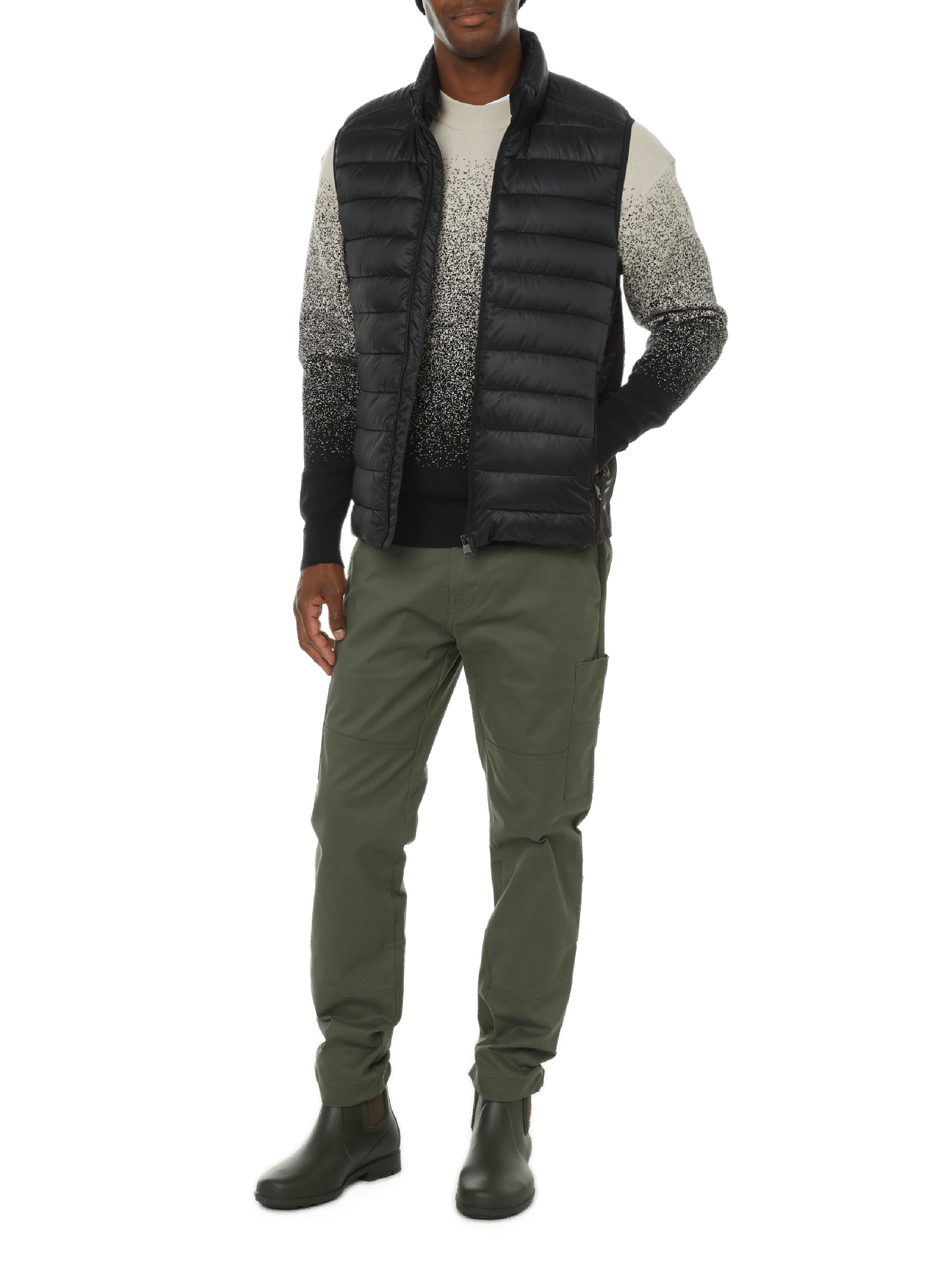 Padded recycled polyester gilet CALVIN KLEIN Black