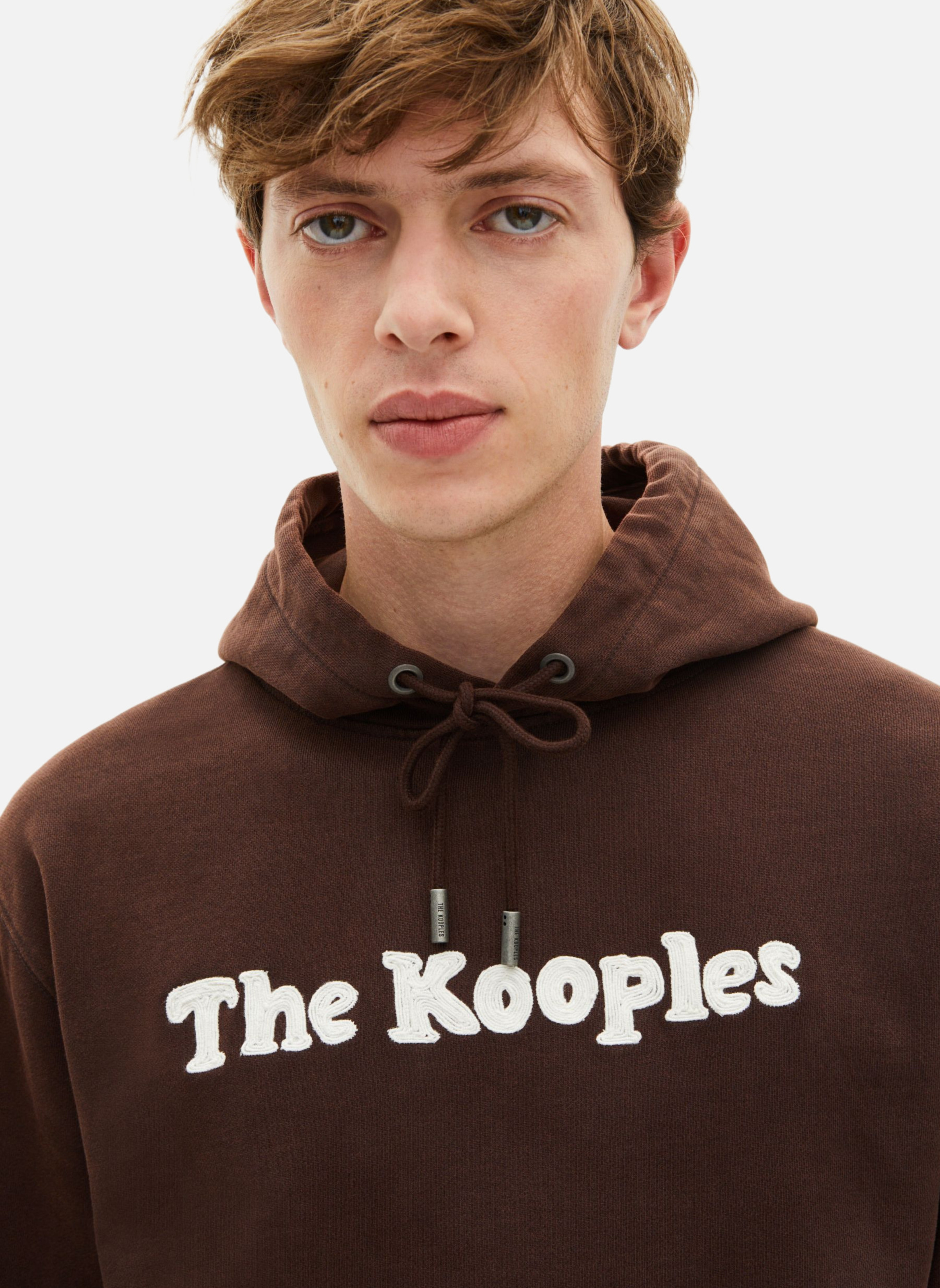 Sweatshirt à capuche avec broderie THE KOOPLES Marron