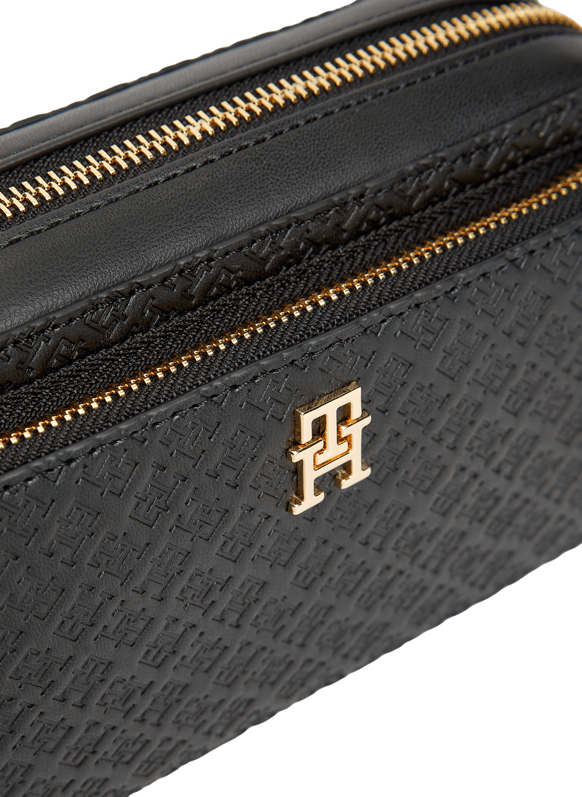 Sac à bandoulière à monogramme TH TOMMY HILFIGER Noir