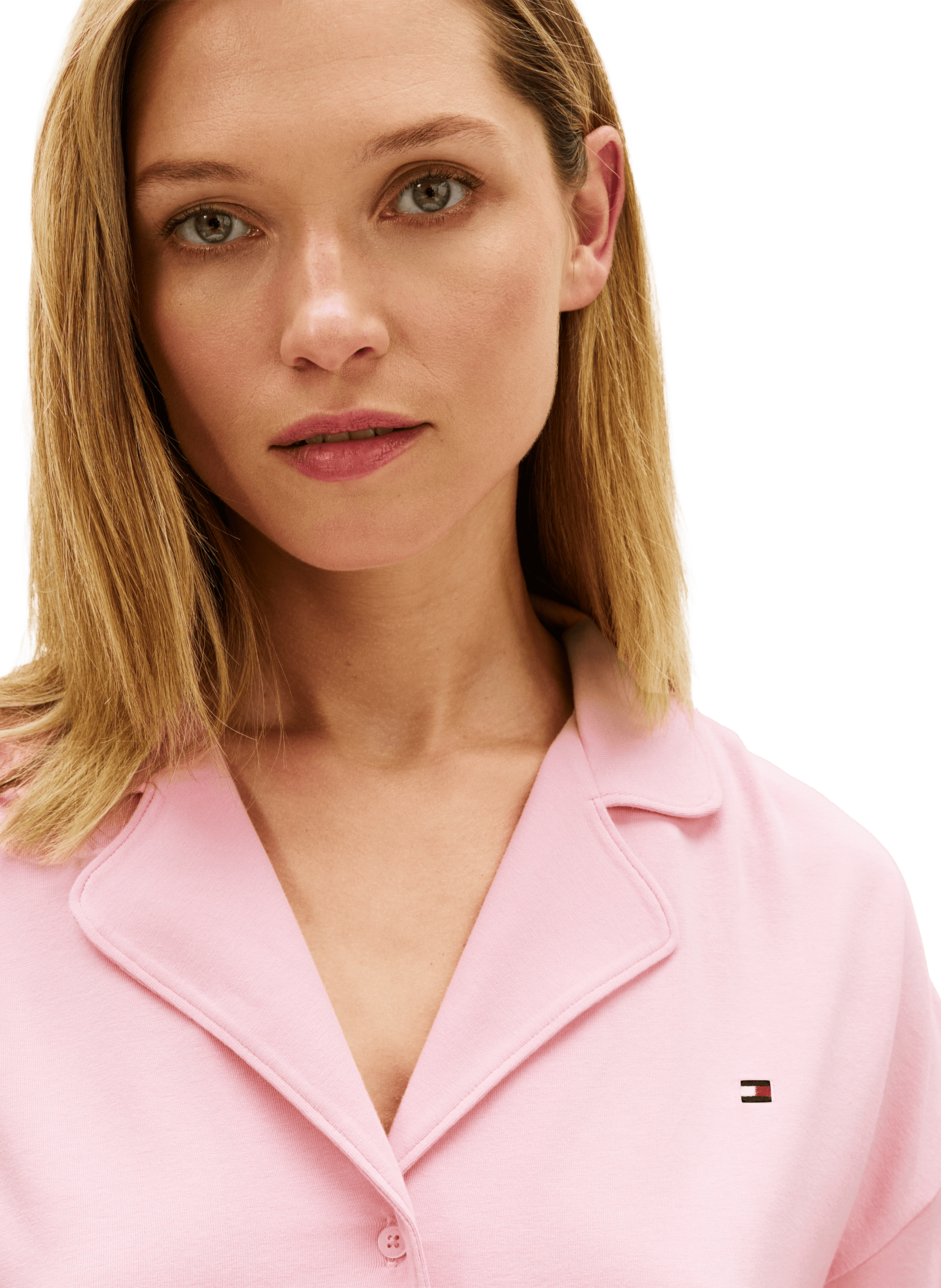 Cotton blend pajama shirt TOMMY HILFIGER Pink