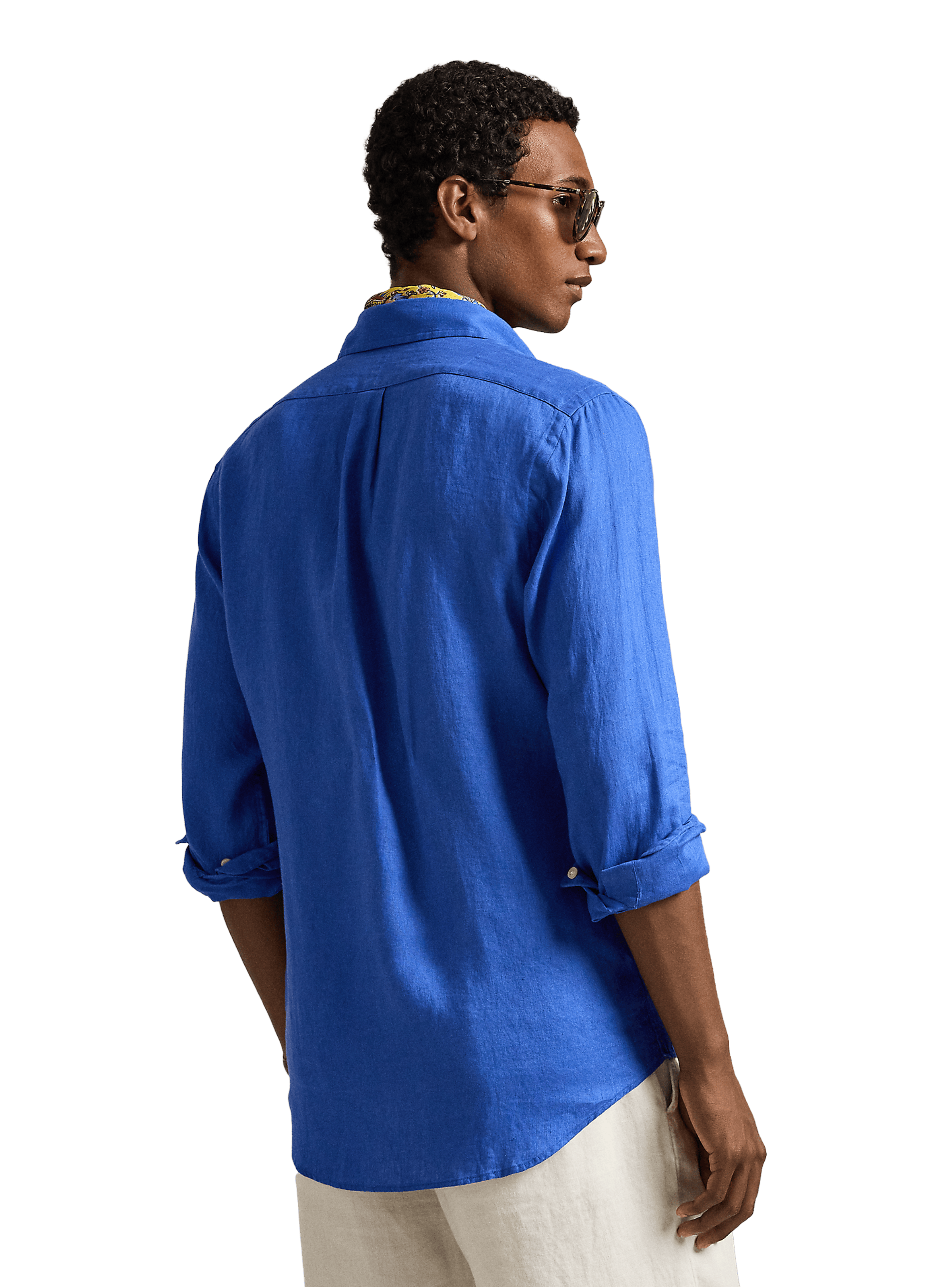 Chemise en lin POLO RALPH LAUREN Bleu