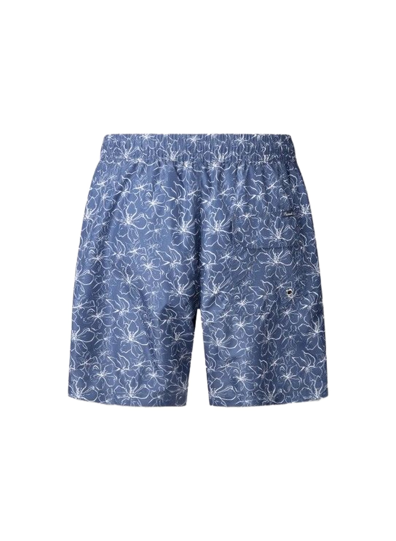 Short da bagno con motivo floreale e logo FACONNABLE Blu