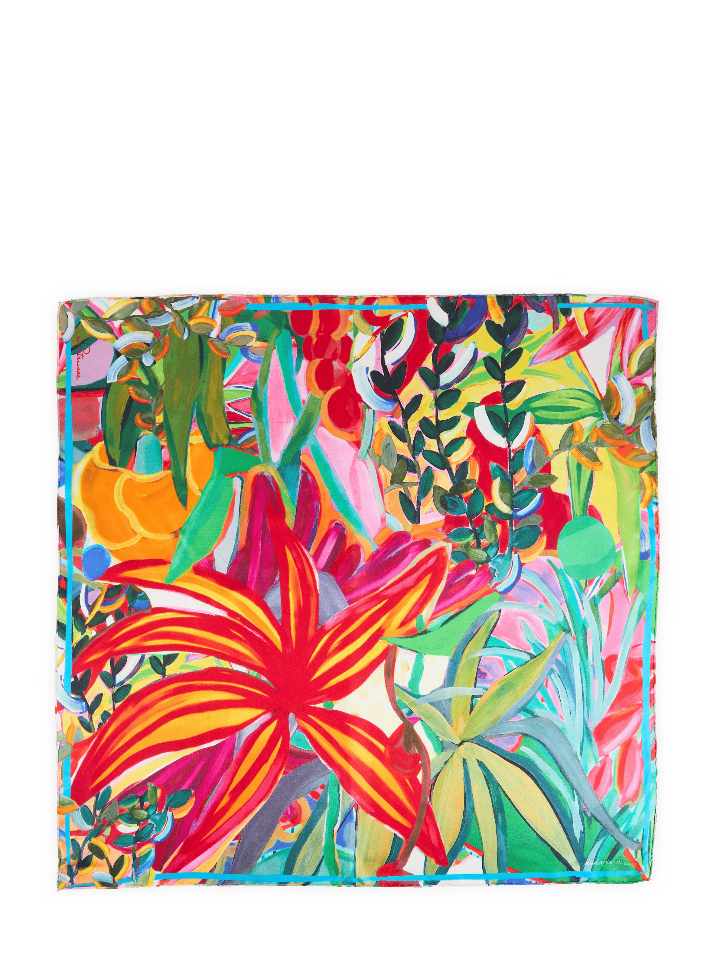 Square Silk Scarf Duda Mini PETRUSSE Multicolour